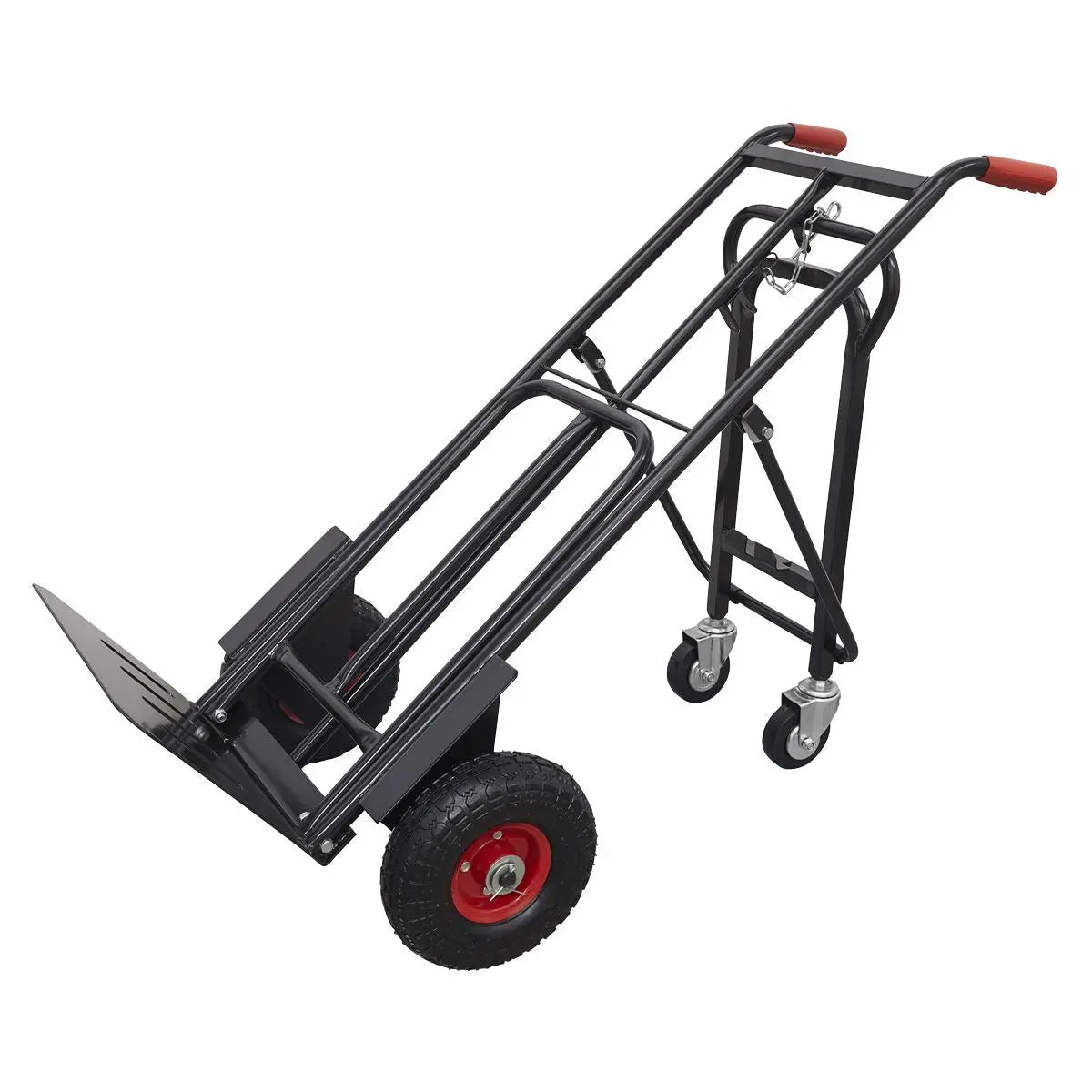 Sealey Premier Heavy-Duty 3-in-1 Sack Truck with PU Tyres 300kg Capacity 