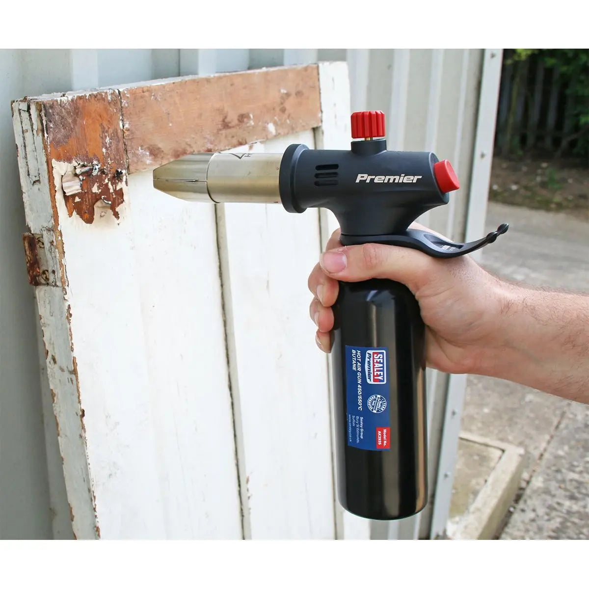 Sealey Premier Heavy Duty Adjustable Flame Butane Hot Air Gun 450/550°C 