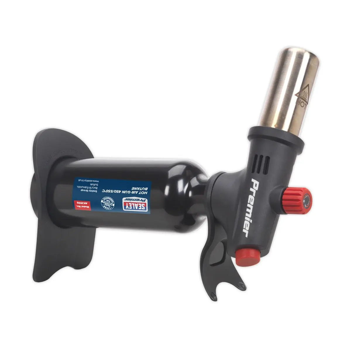 Sealey Premier Heavy Duty Adjustable Flame Butane Hot Air Gun 450/550°C 