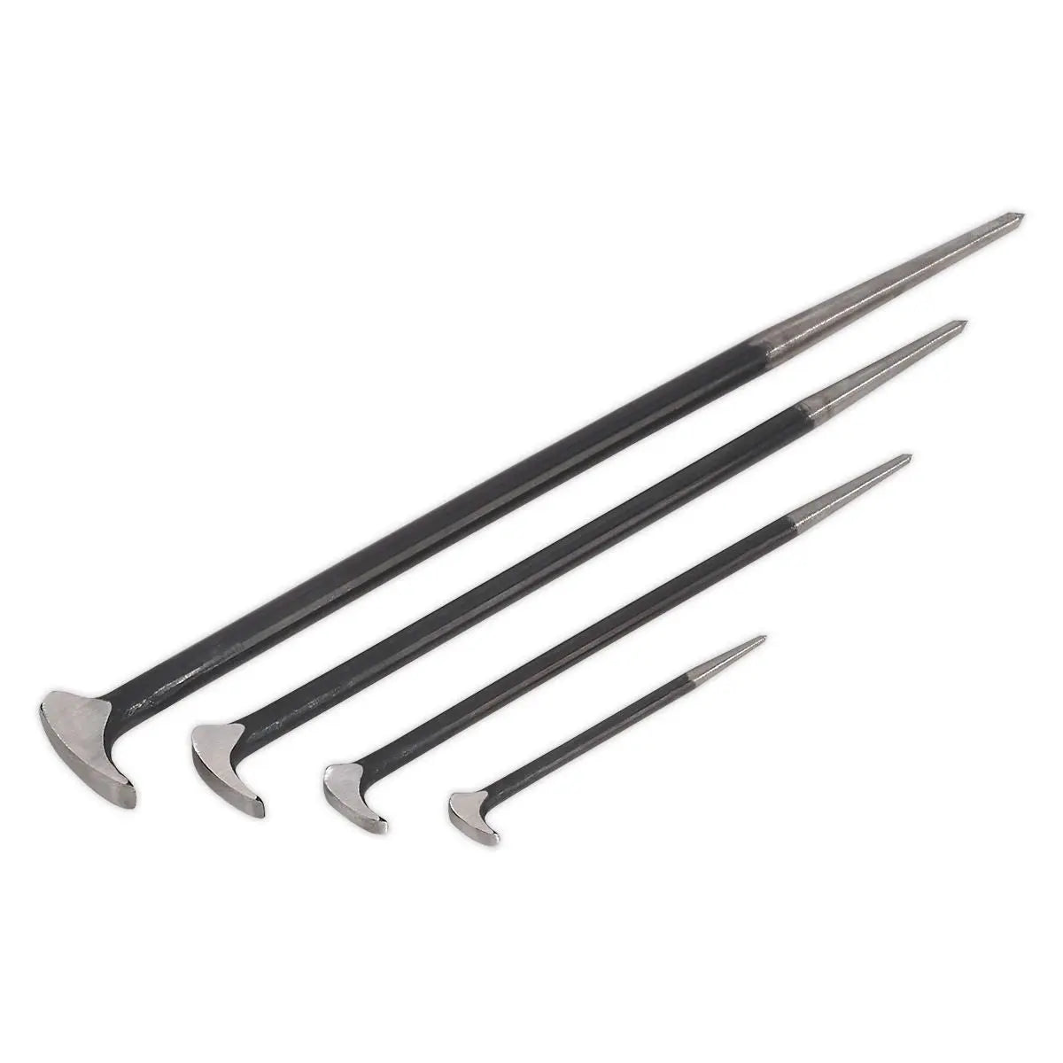 Sealey Premier Heel Bar Set 4pc 150, 300, 410, 510mm 
