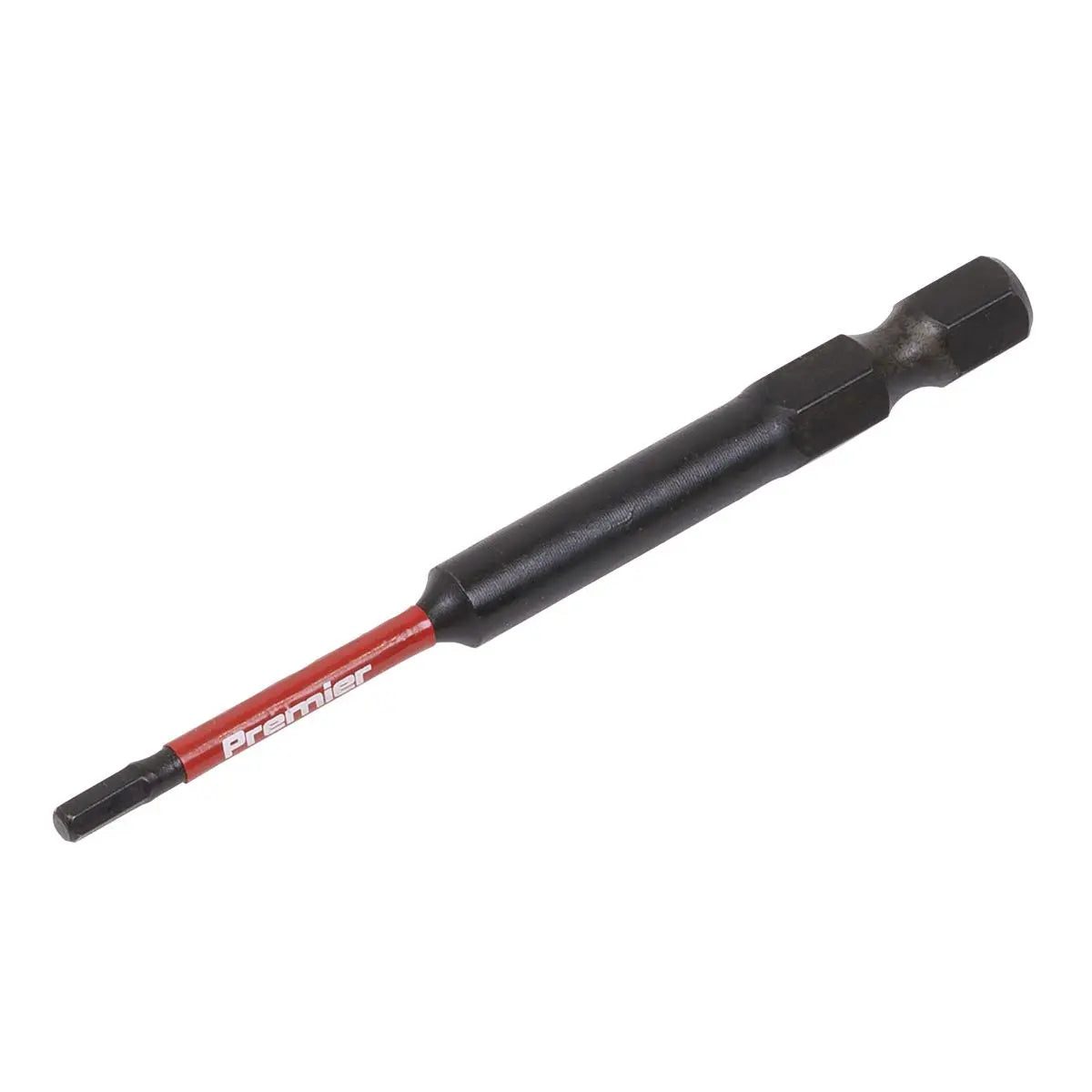 Sealey Premier Hex 2.5mm Impact Power Tool Bits 75mm - 3pc 