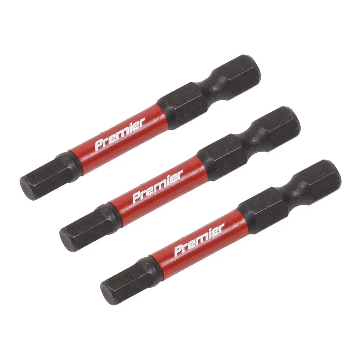 Sealey Premier Hex 5mm Impact Power Tool Bits 50mm - 3pc 