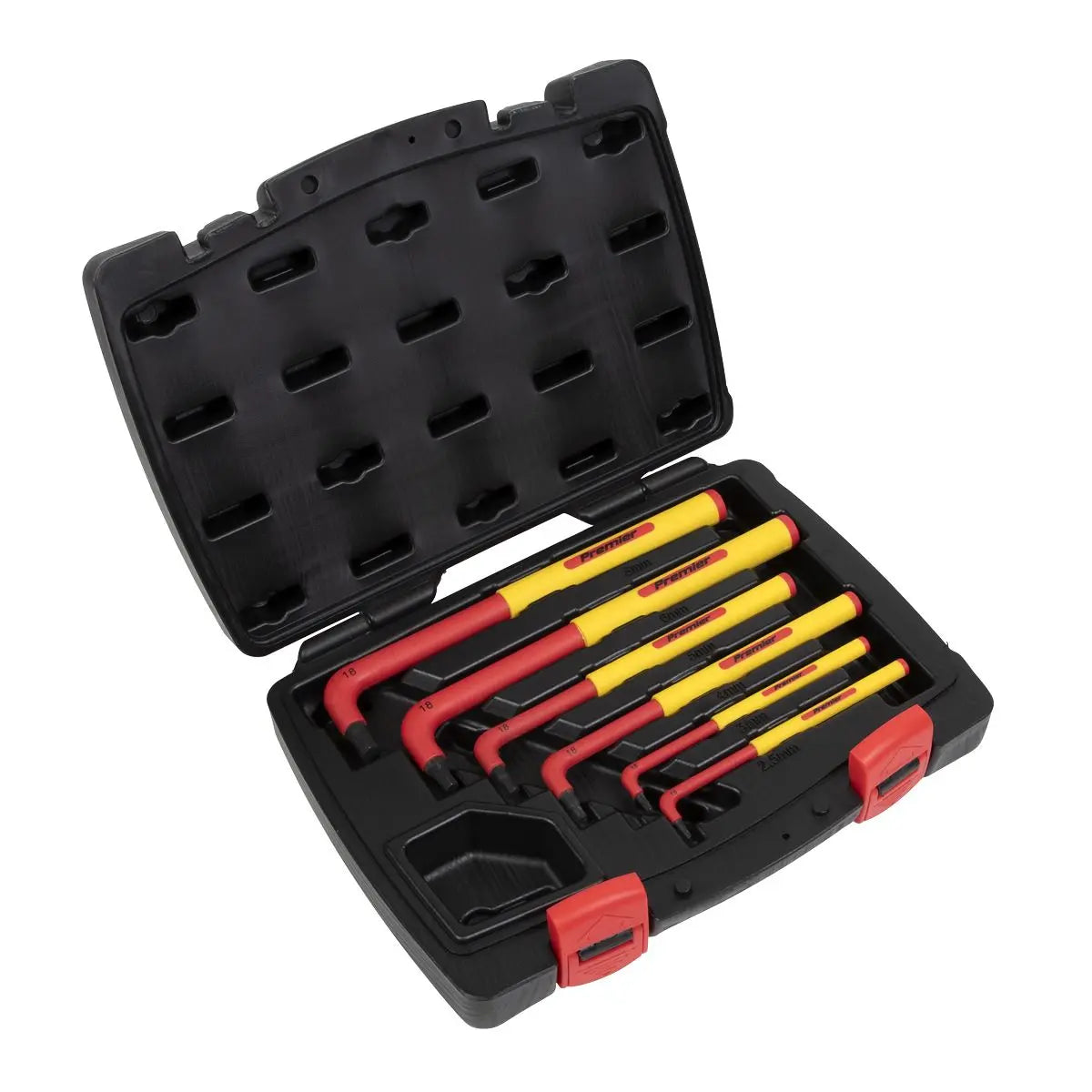 Sealey Premier Hex Key Set 6pc Extra-Long VDE 