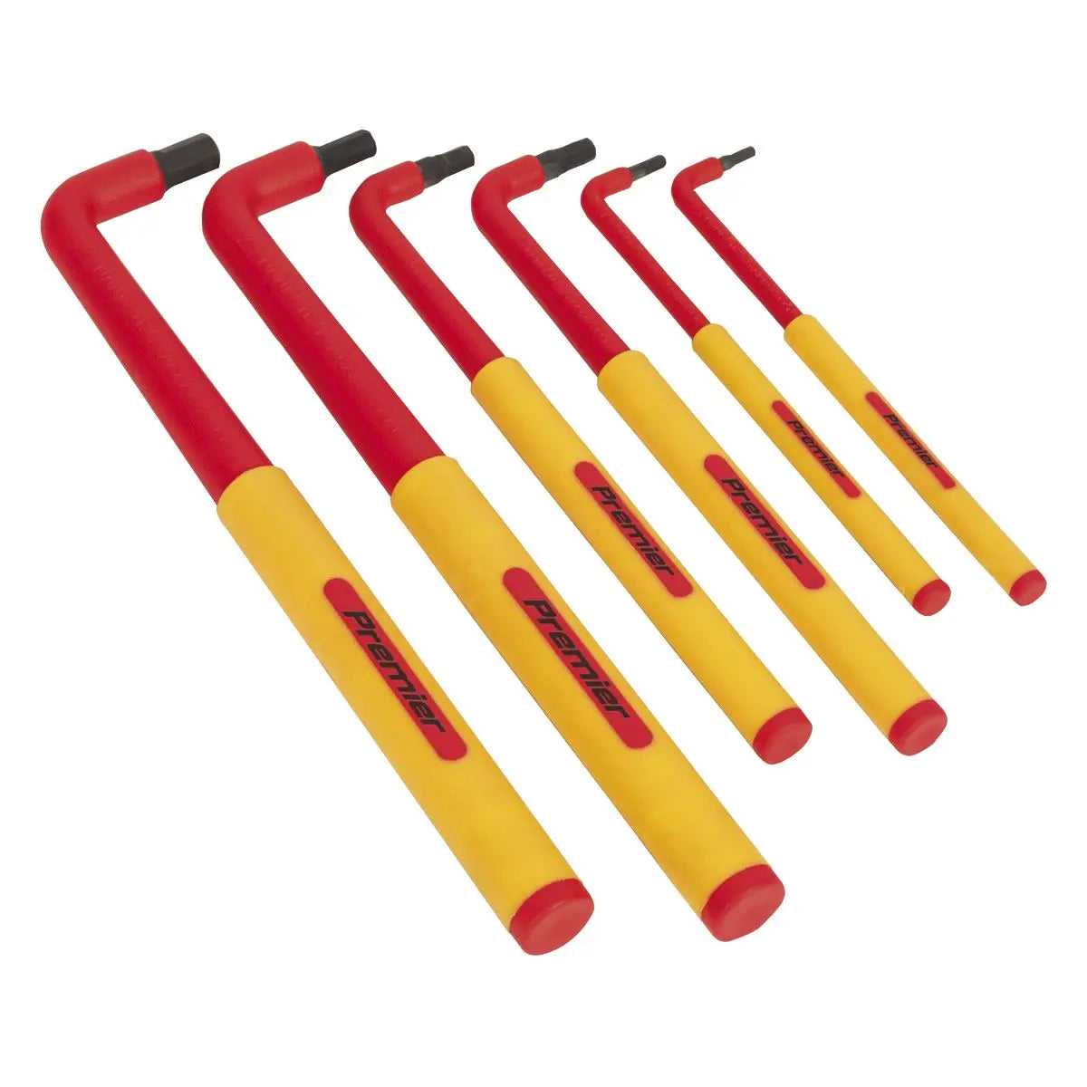 Sealey Premier Hex Key Set 6pc Extra-Long VDE 