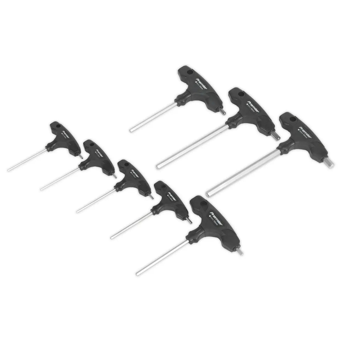Sealey Premier Hex Key Set 8pc T-Handle Metric 