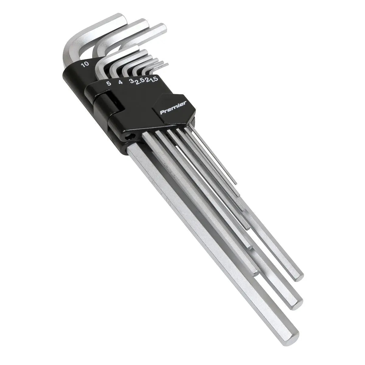 Sealey Premier Hex Key Set 9pc Extra-Long Metric 