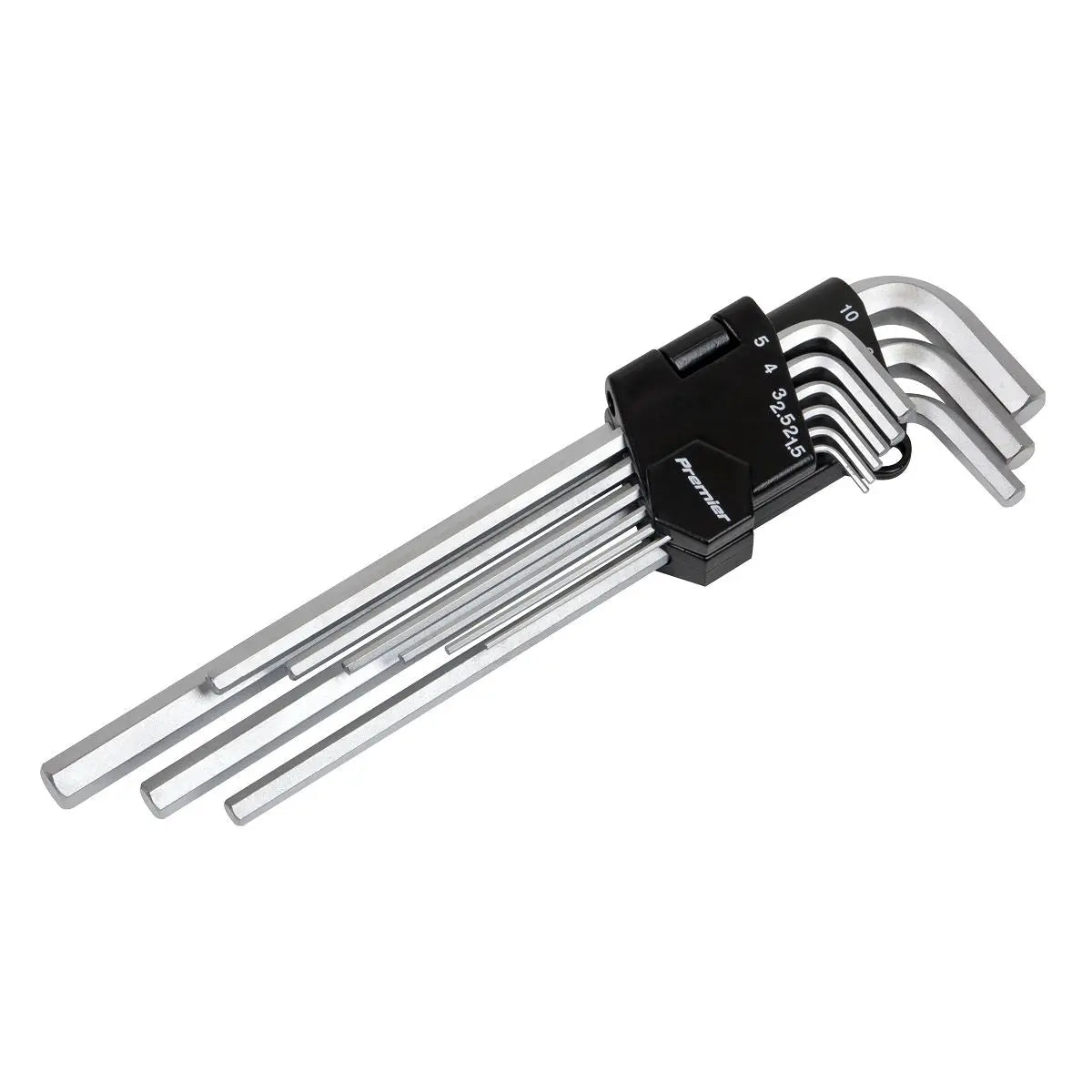 Sealey Premier Hex Key Set 9pc Extra-Long Metric 
