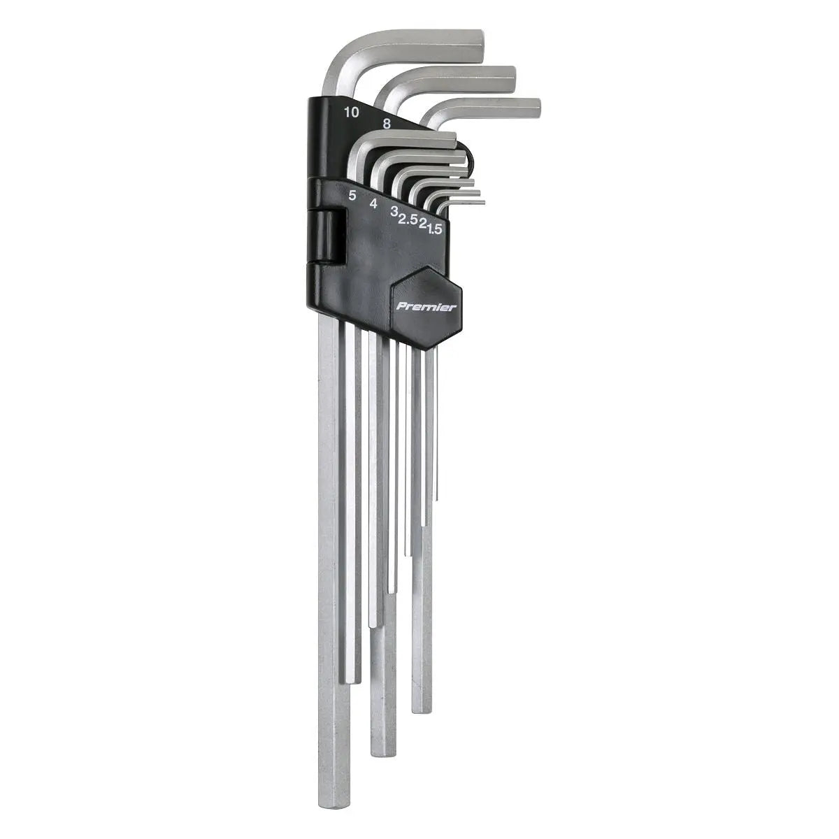 Sealey Premier Hex Key Set 9pc Extra-Long Metric 