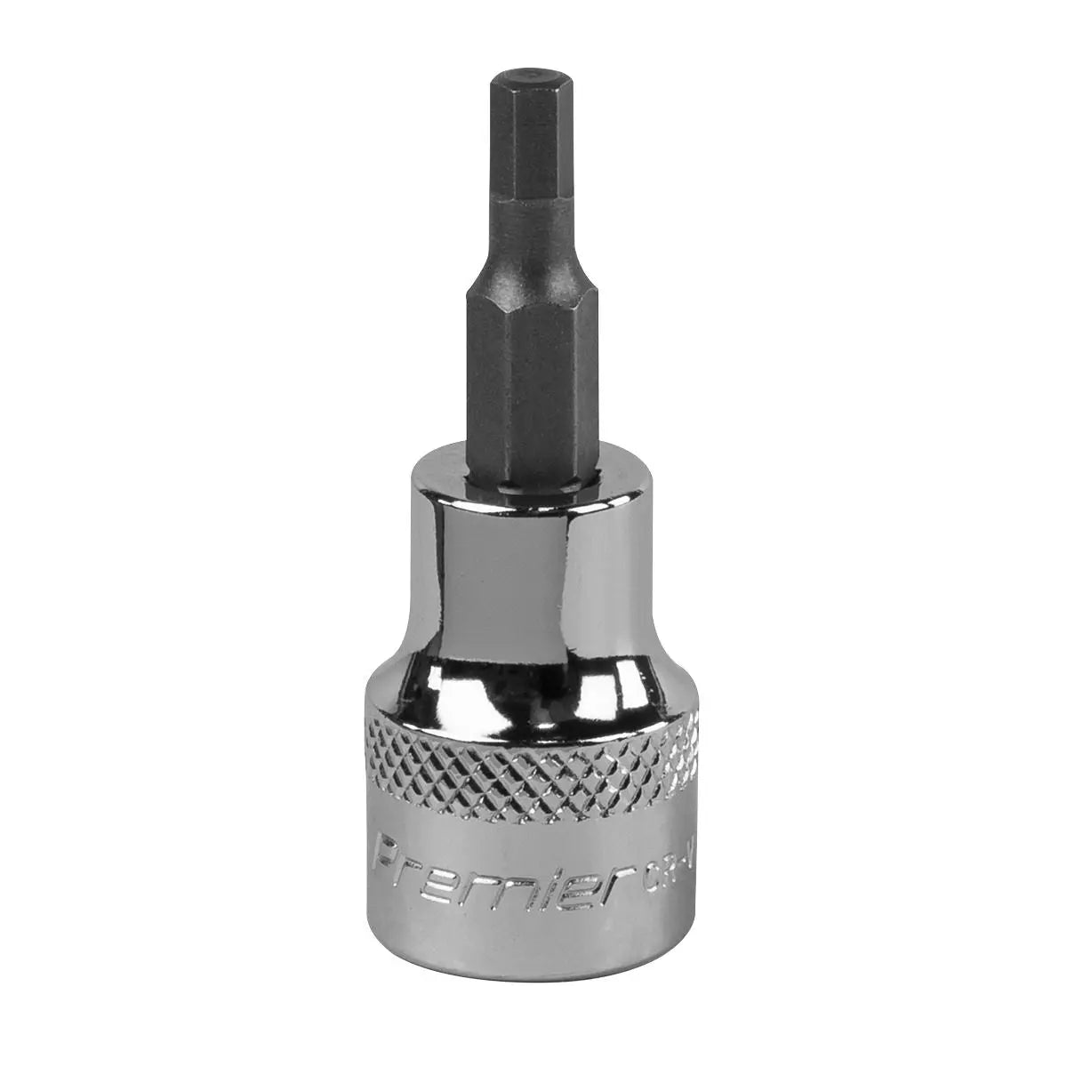 Sealey Premier Hex Socket Bit 4mm 3/8"Sq Drive 