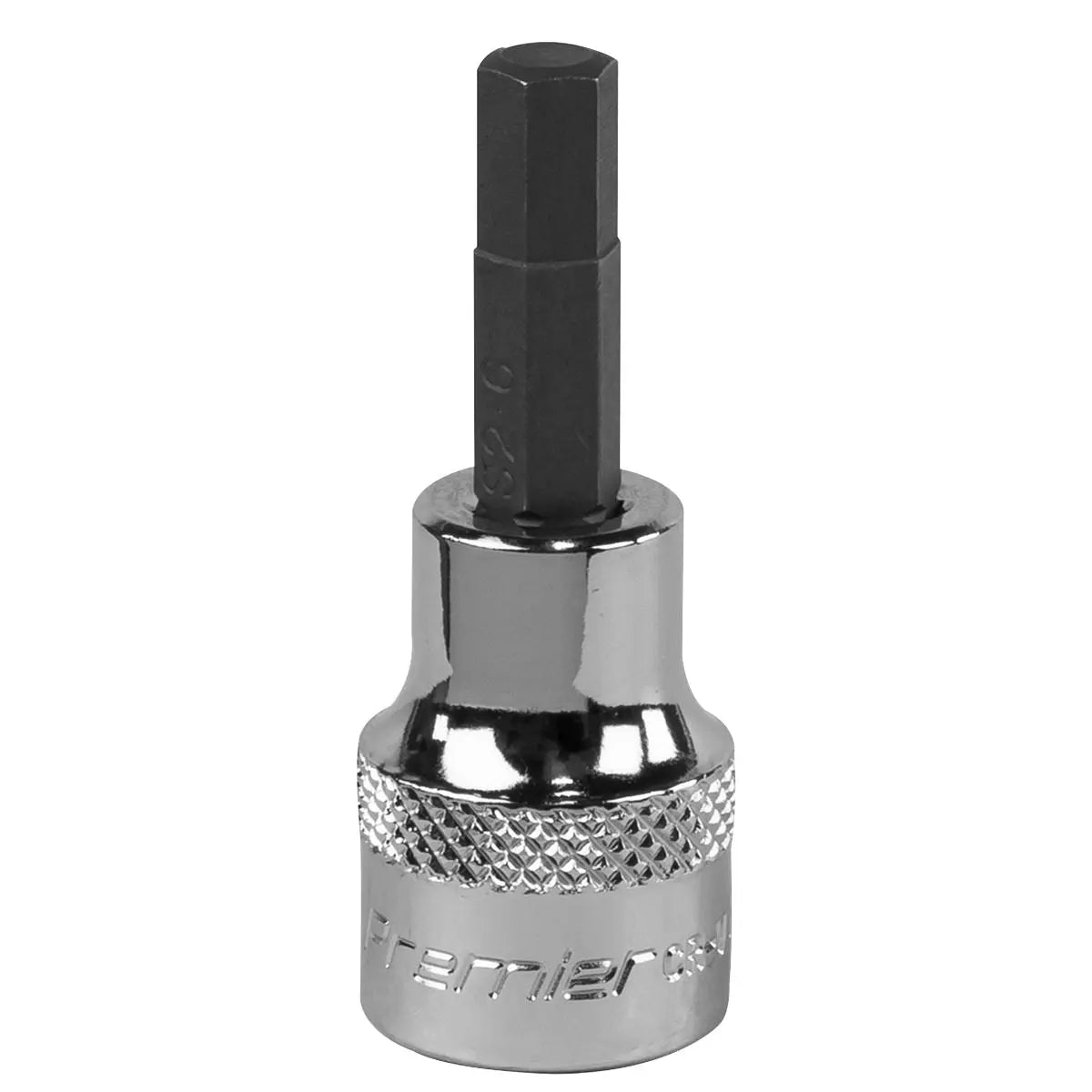 Sealey Premier Hex Socket Bit 6mm 3/8"Sq Drive 