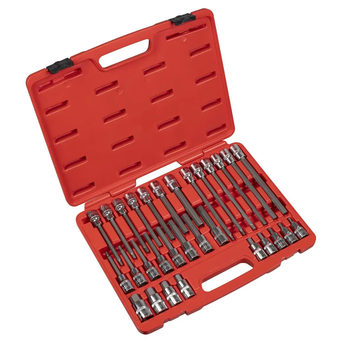 Sealey Premier Hex Socket Bit Set 30pc 1/2"Sq Drive 