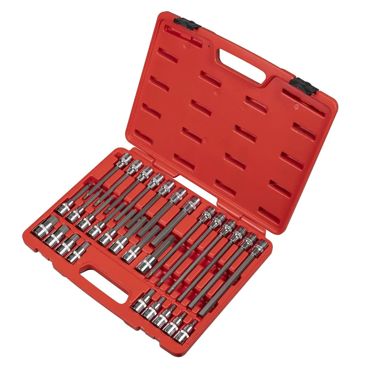 Sealey Premier Hex Socket Bit Set 30pc 1/2"Sq Drive 
