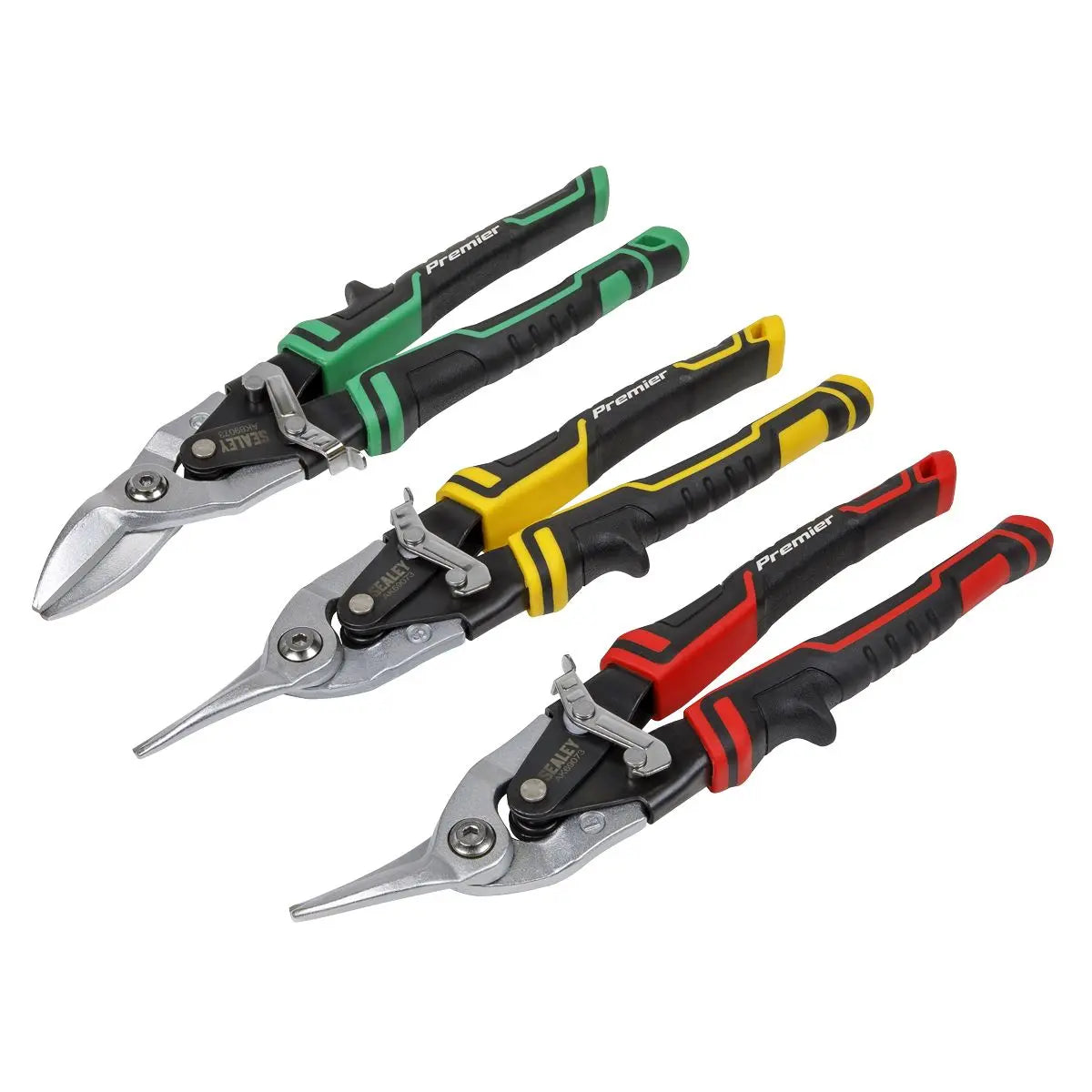 Sealey Premier High Leverage Aviation Tin Snip Set 3pc 