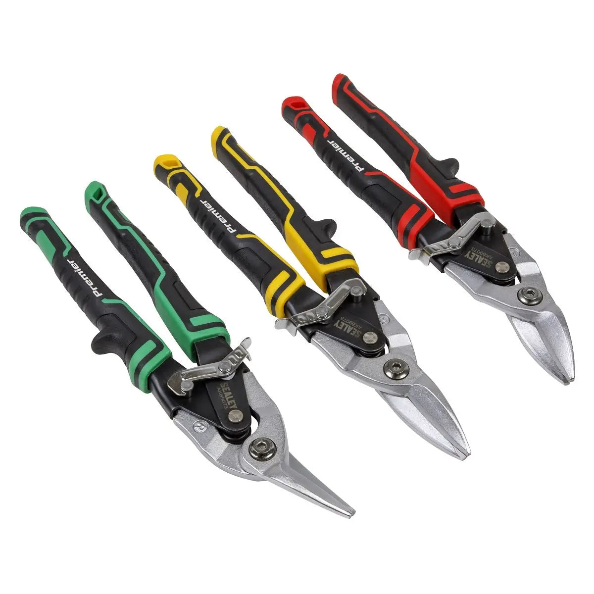 Sealey Premier High Leverage Aviation Tin Snip Set 3pc 