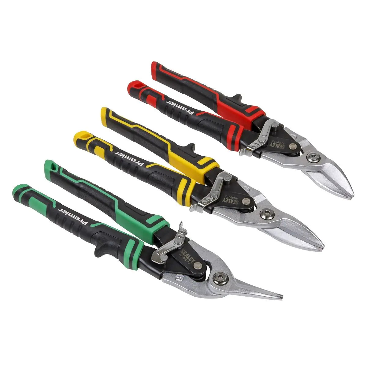 Sealey Premier High Leverage Aviation Tin Snip Set 3pc 