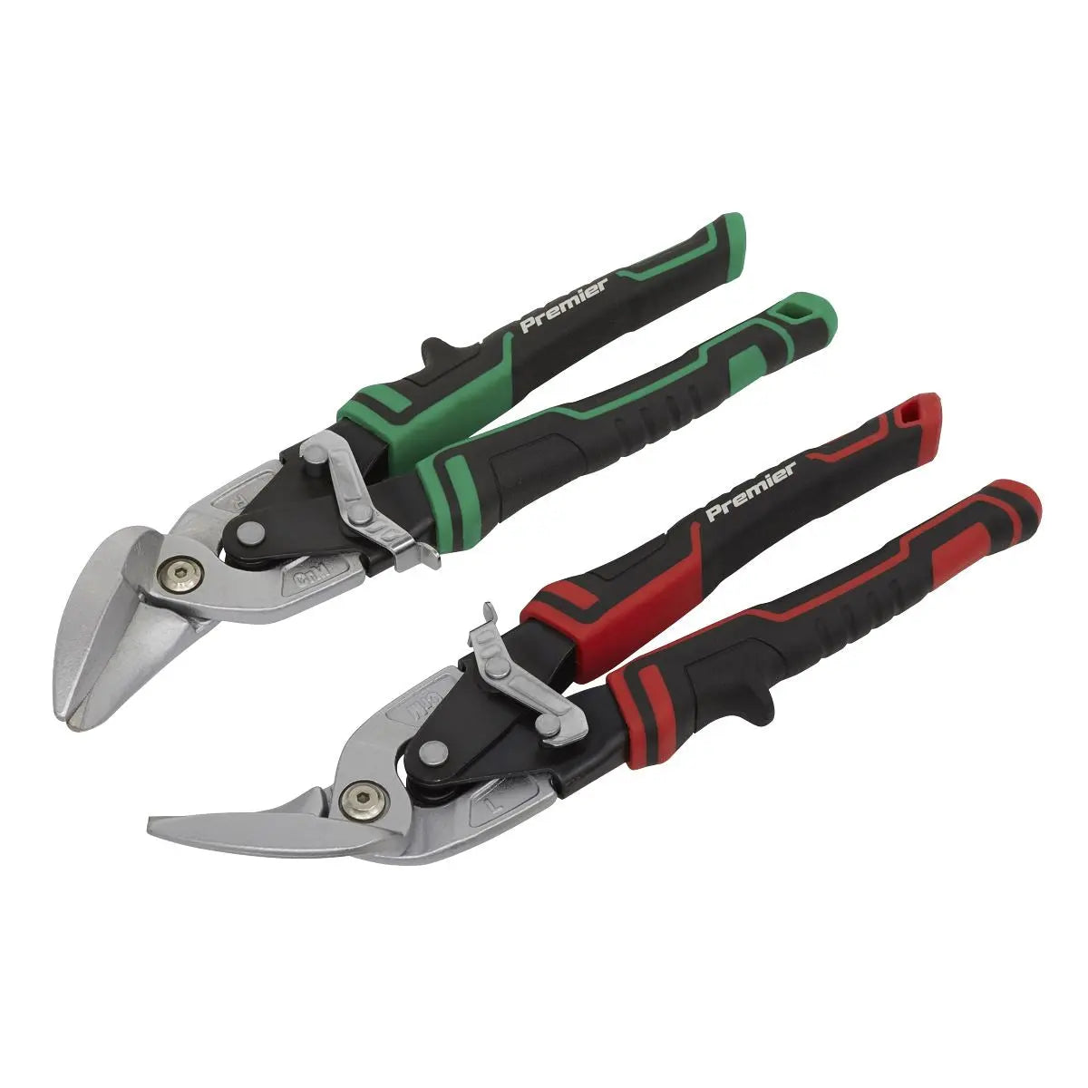 Sealey Premier High Leverage Offset Aviation Tin Snip Set 2pc 