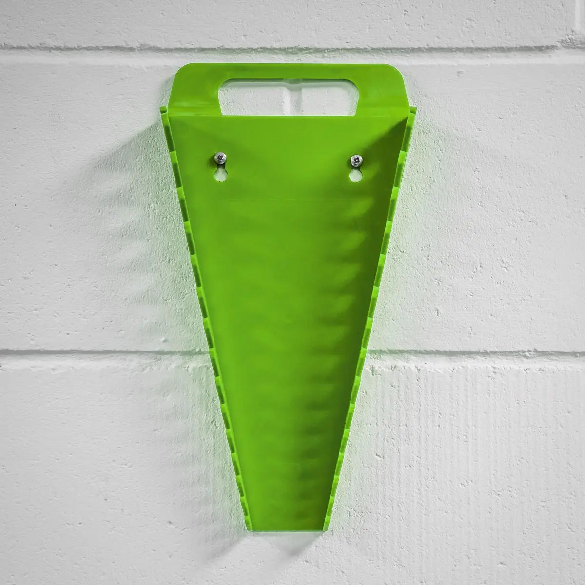 Sealey Premier High Visibility Green Spanner Rack 15 Capacity Hanging Toolbox 