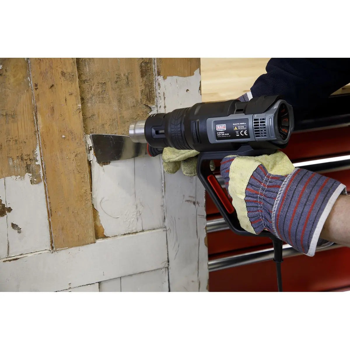 Sealey Premier Hot Air Gun 2000W 3-Speed 50-600°C Variable Heat 