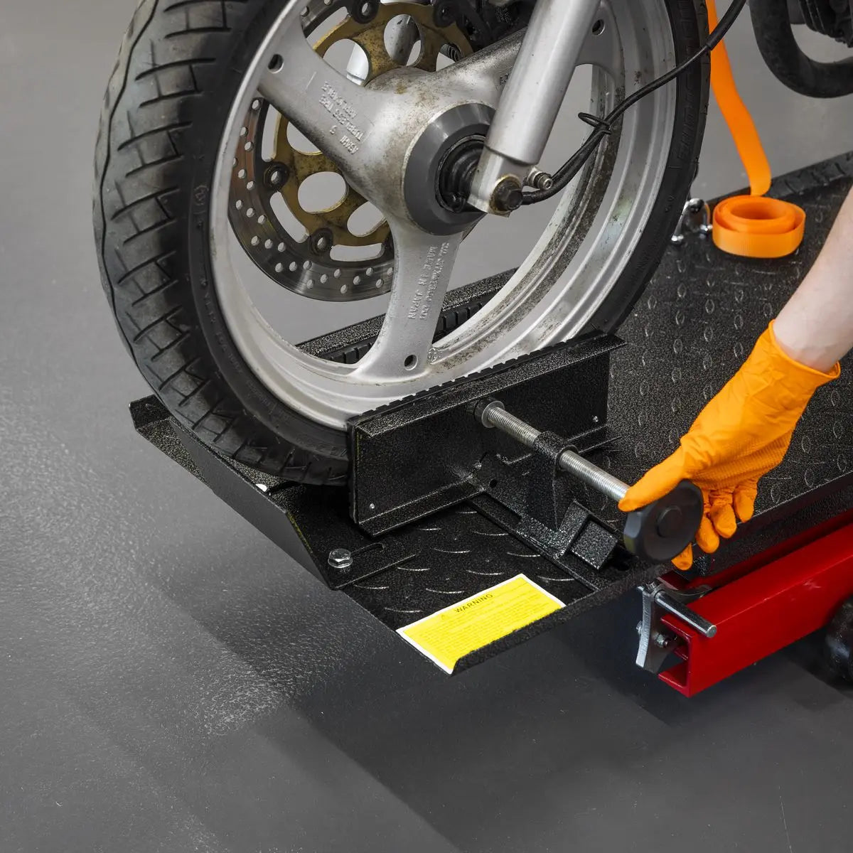 Sealey Premier Hydraulic Motorcycle Lift 363kg Capacity  White Rose Tools