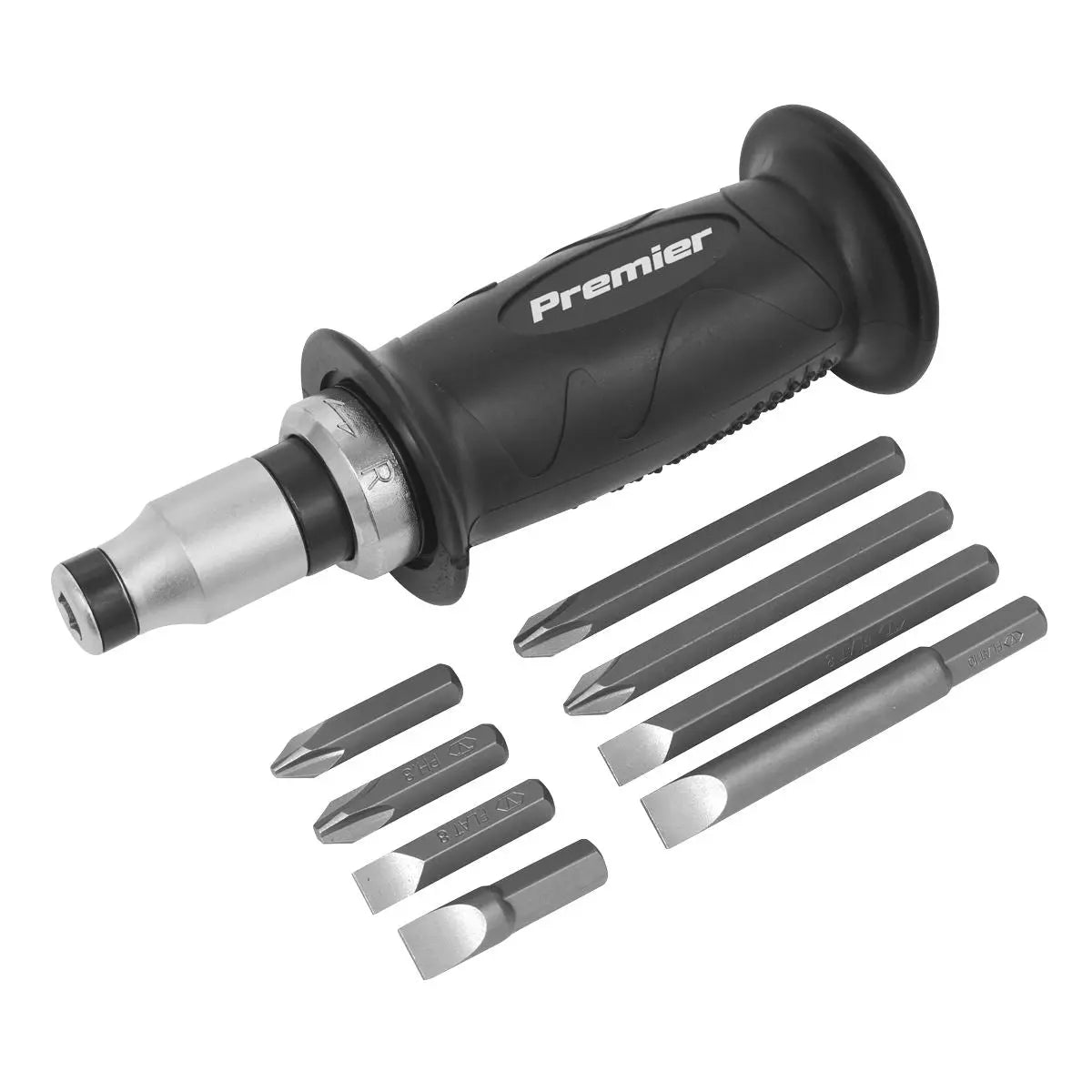 Sealey Premier Impact Driver Set 10pc Protection Grip 