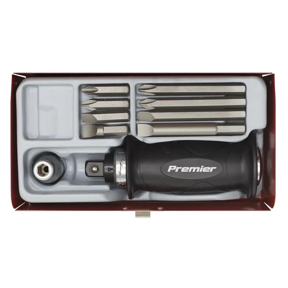 Sealey Premier Impact Driver Set 10pc Protection Grip 