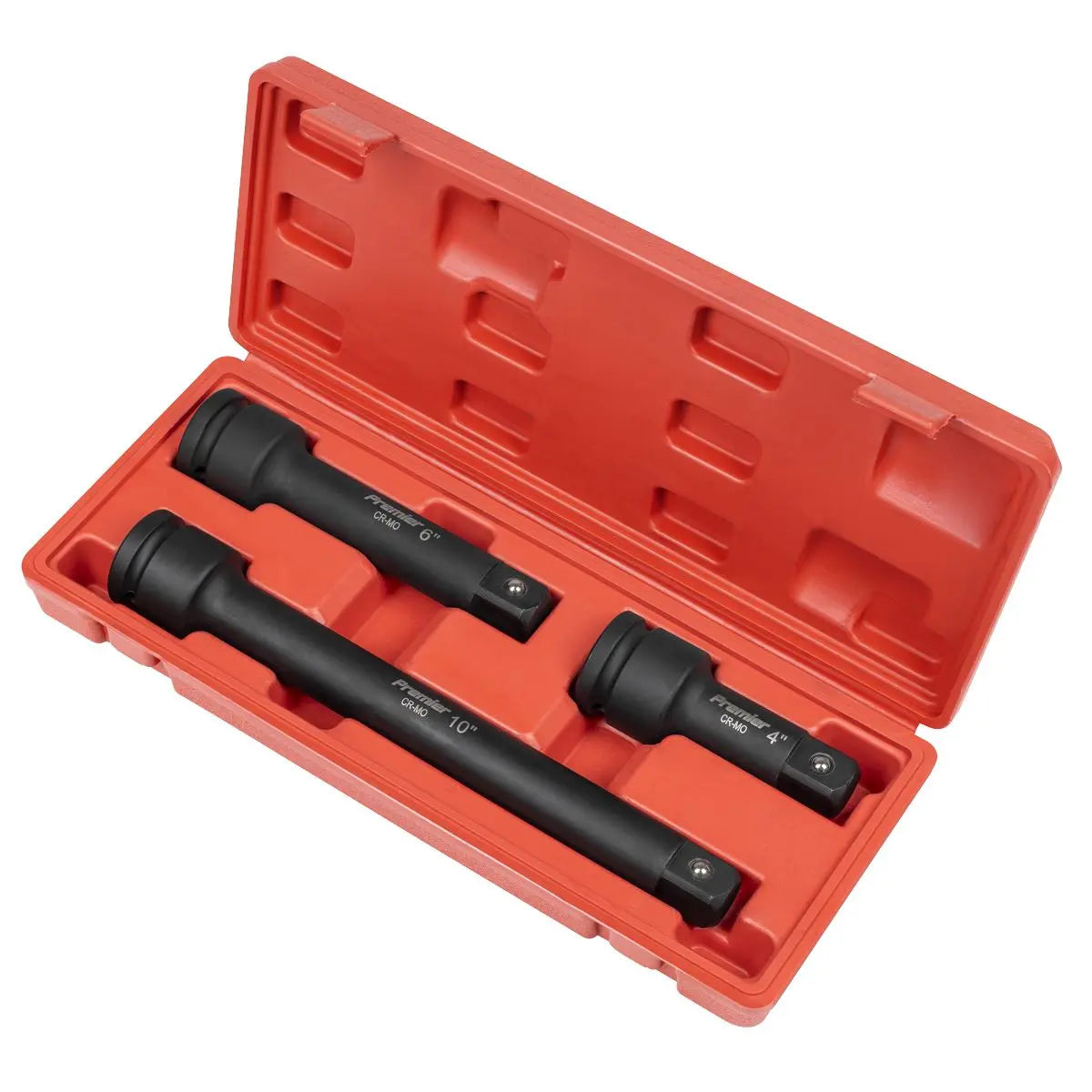 Sealey Premier Impact Extension Bar Set 3/4"Sq Drive 3pc  White Rose Tools