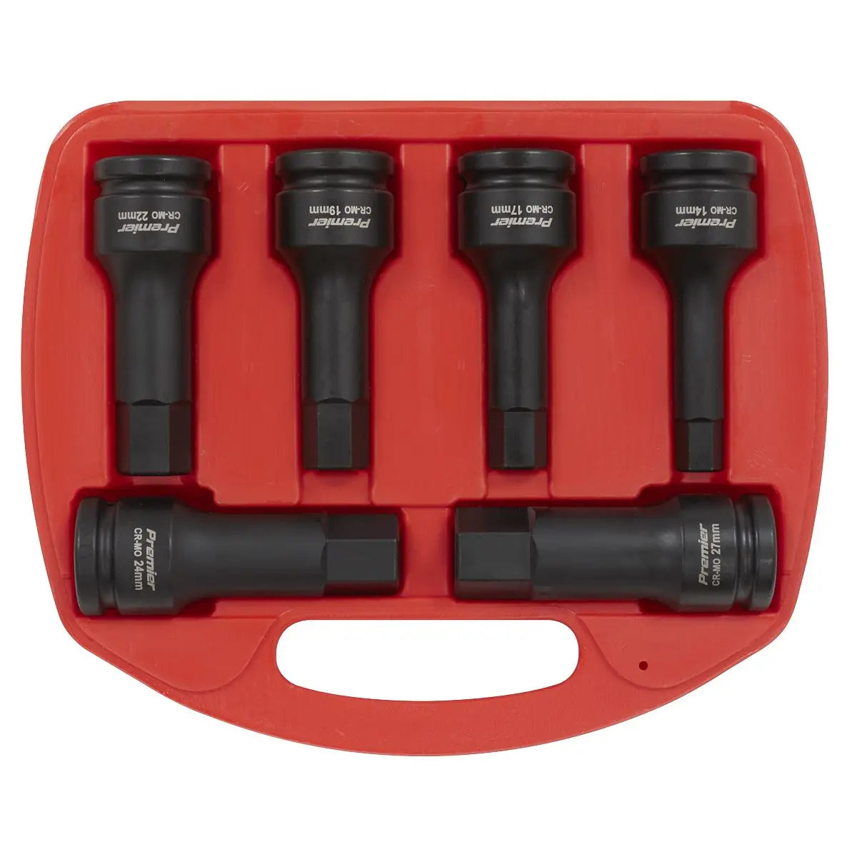 Sealey Premier Impact Hex Socket Bit Set 6pc 3/4"Sq Drive 