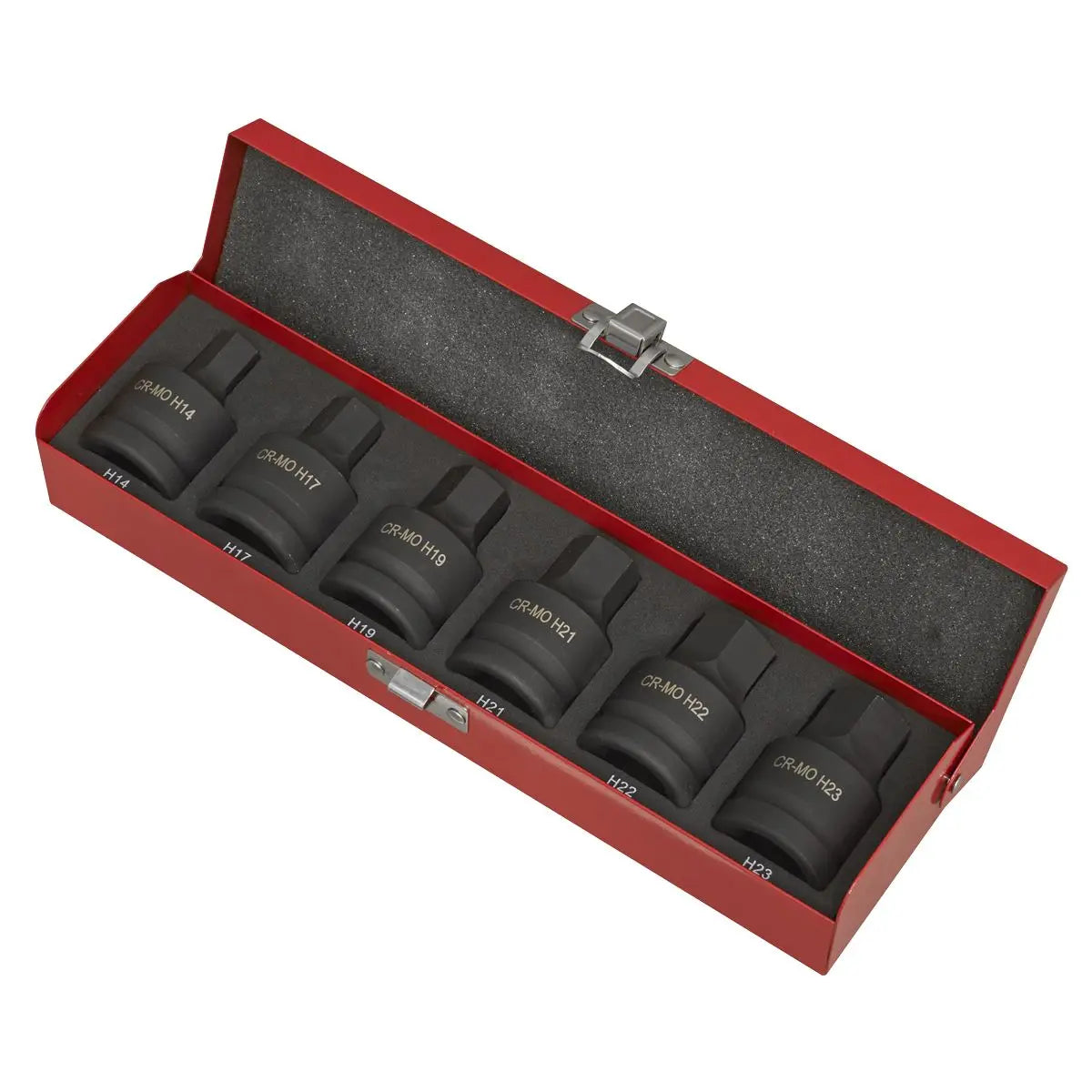 Sealey Premier Impact Hex Socket Bit Set 6pc 3/4"Sq Drive 