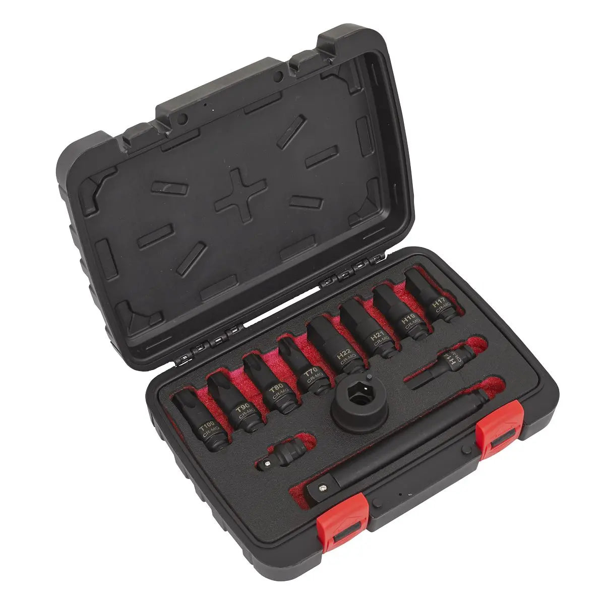 Sealey Premier Impact Socket Bit & Accessories Set 12pc 3/4"Sq Drive 