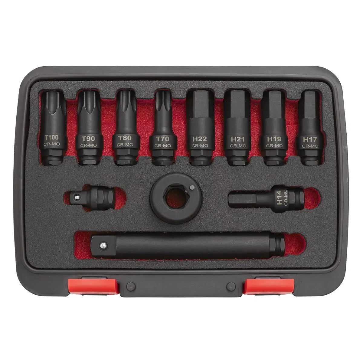 Sealey Premier Impact Socket Bit & Accessories Set 12pc 3/4"Sq Drive 