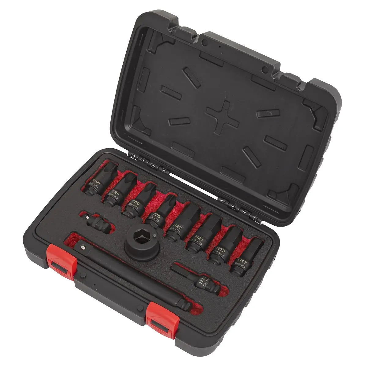 Sealey Premier Impact Socket Bit & Accessories Set 12pc 3/4"Sq Drive 