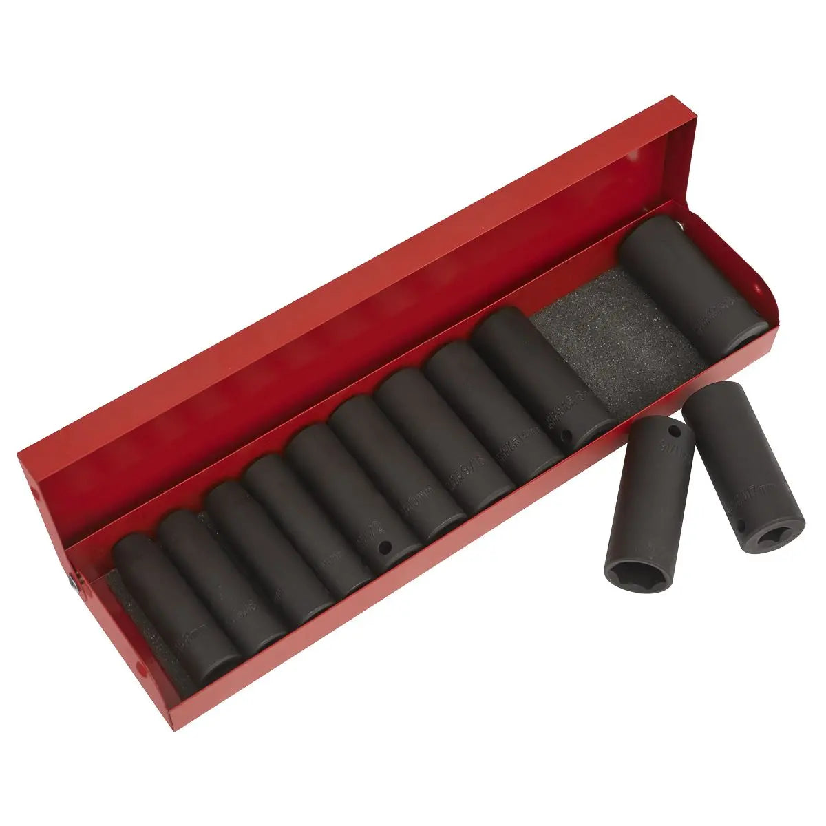 Sealey Premier Impact Socket Set 12pc Deep 3/8"Sq Drive Metric/Imperial 