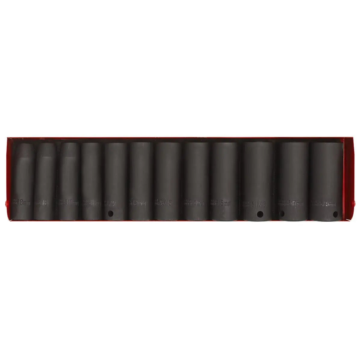 Sealey Premier Impact Socket Set 12pc Deep 3/8"Sq Drive Metric/Imperial 