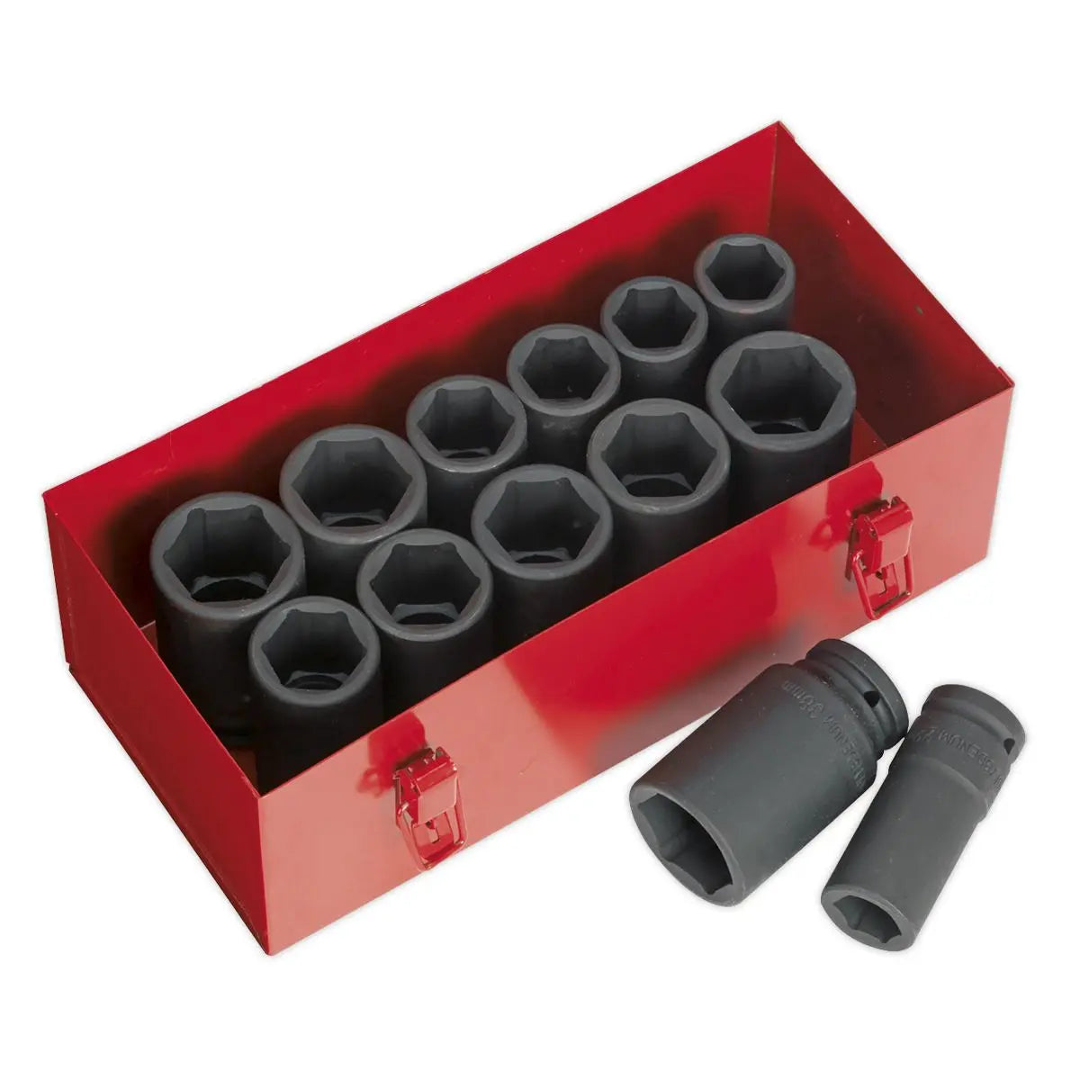 Sealey Premier Impact Socket Set 13pc Deep 3/4"Sq Drive Metric/Imperial 