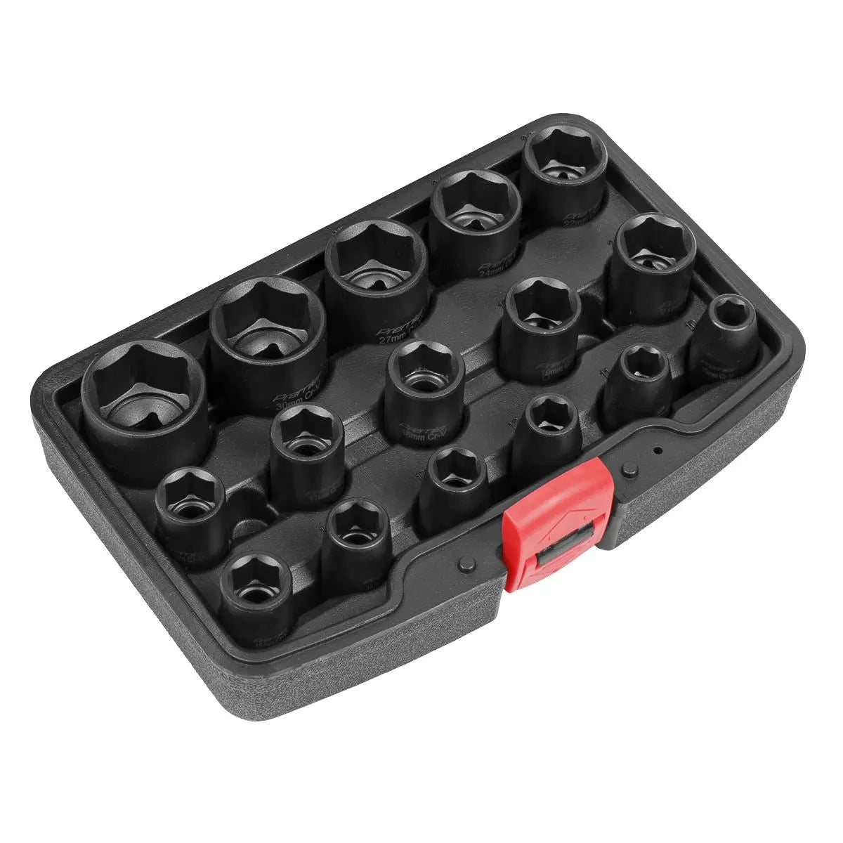 Sealey Premier Impact Socket Set 16pc 1/2"Sq Drive  White Rose Tools