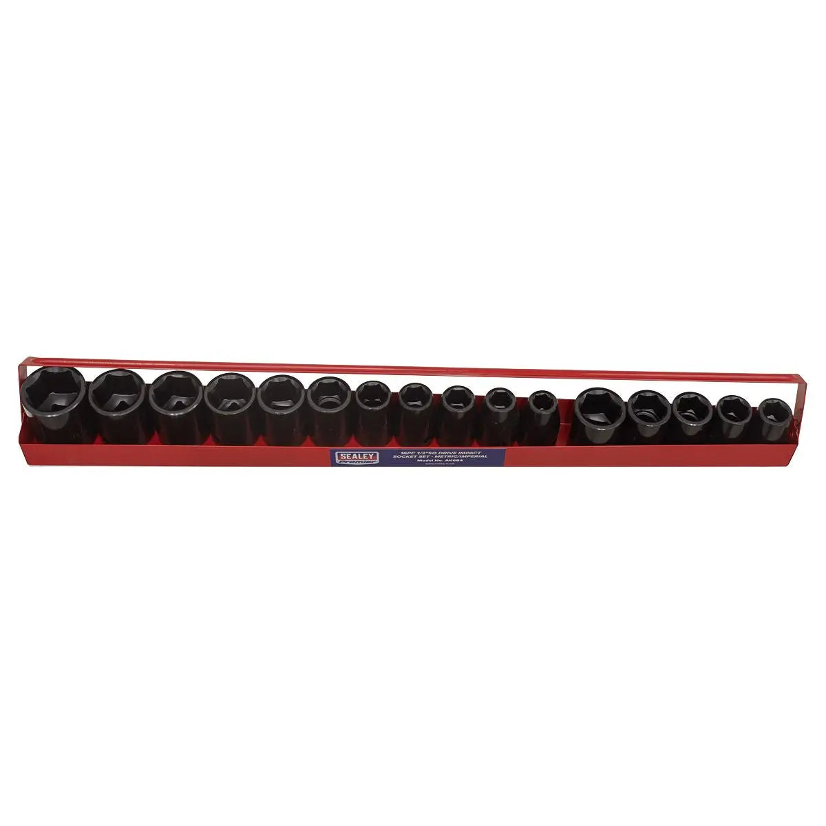 Sealey Premier Impact Socket Set 16pc 1/2"Sq Drive Metric/Imperial 