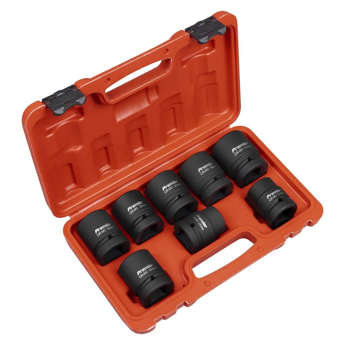 Sealey Premier Impact Socket Set 1"Sq Drive 8pc  White Rose Tools