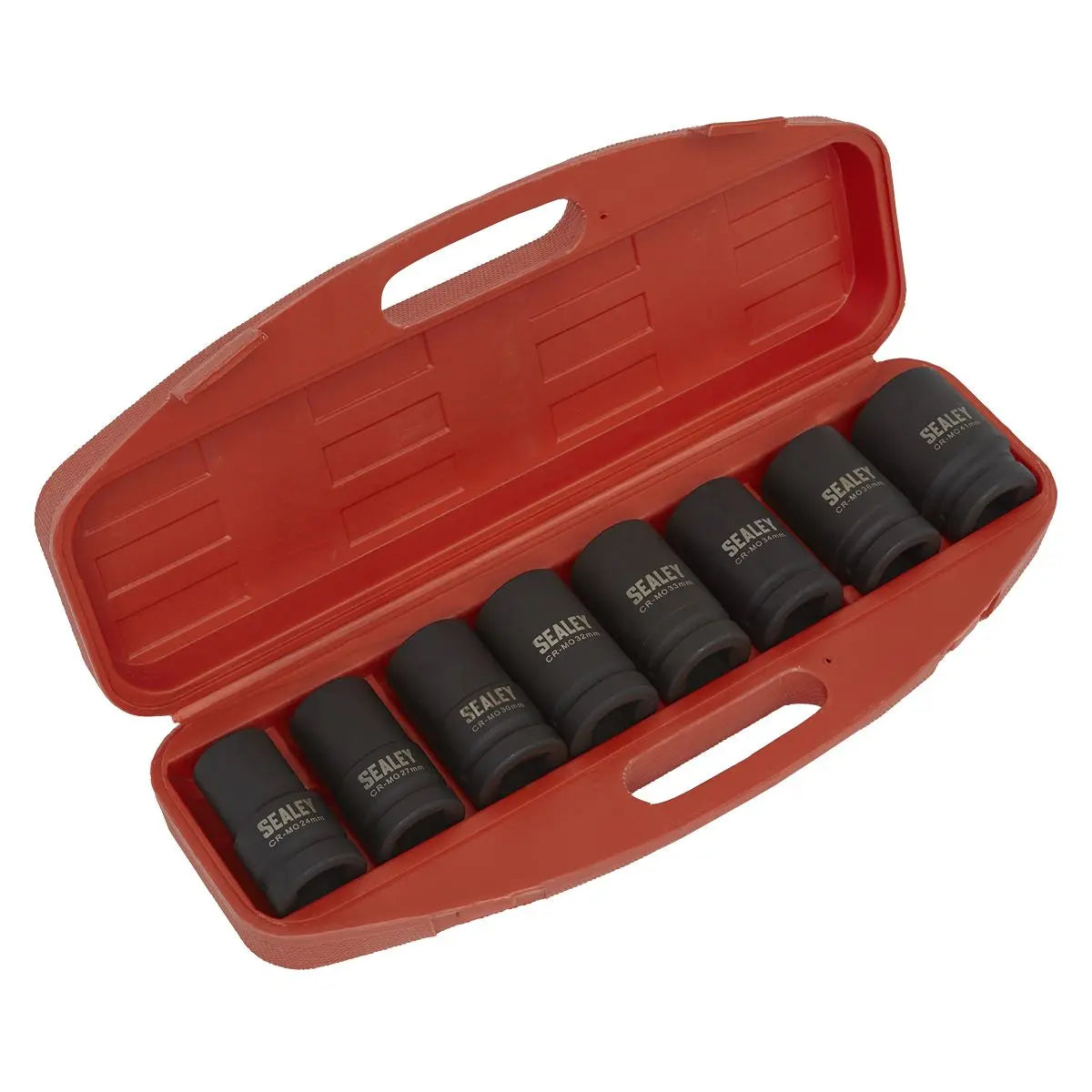 Sealey Premier Impact Socket Set 8pc Deep 1"Sq Drive - Metric 