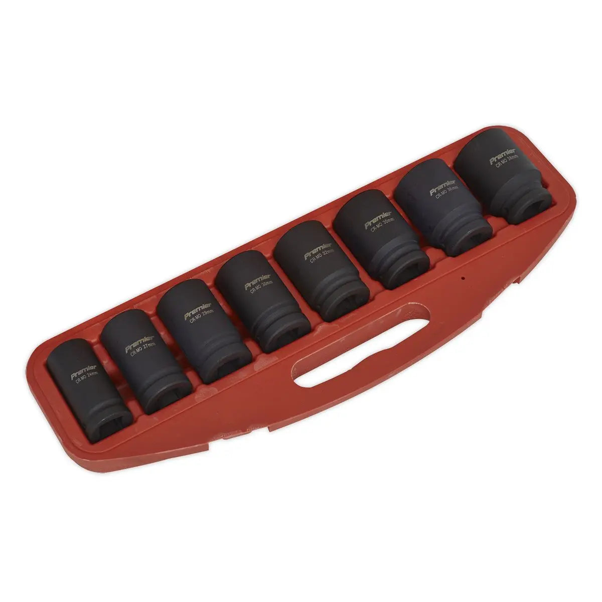 Sealey Premier Impact Socket Set 8pc Deep 3/4"Sq Drive Metric 