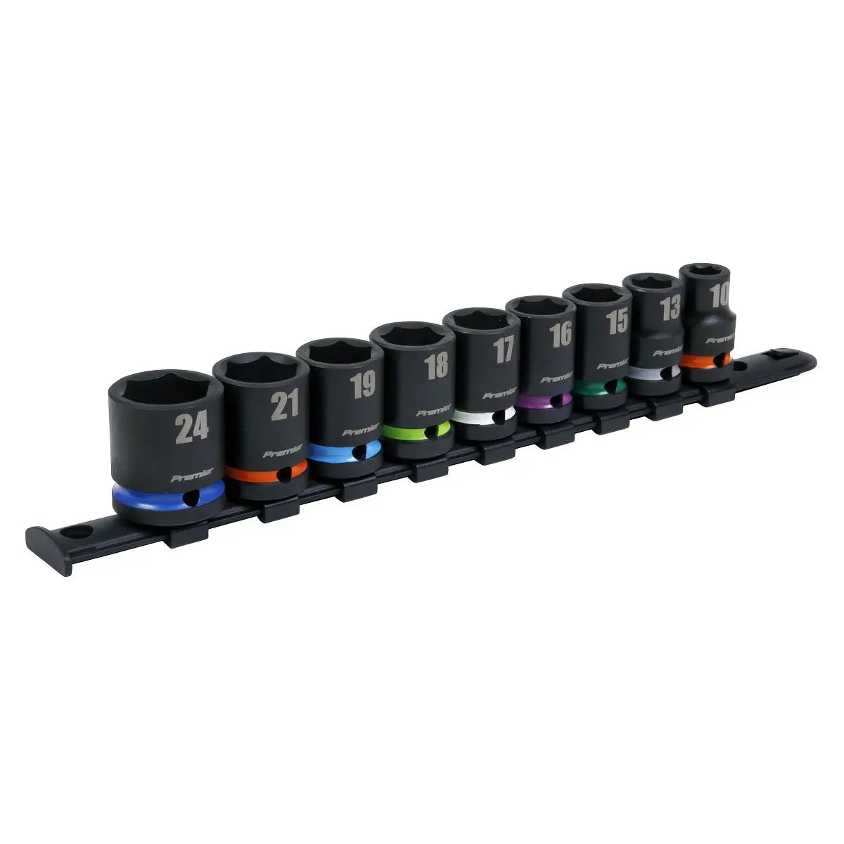 Sealey Premier Impact Socket Set 9pc 1/2"Sq Drive Metric 