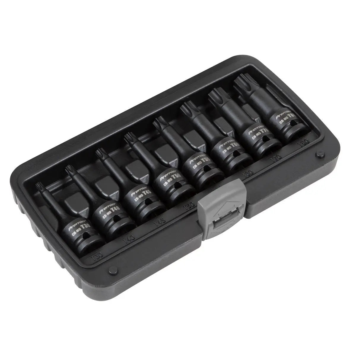 Sealey Premier Impact TRX-Star* Socket Bit Set 8pc 1/2"Sq Drive 