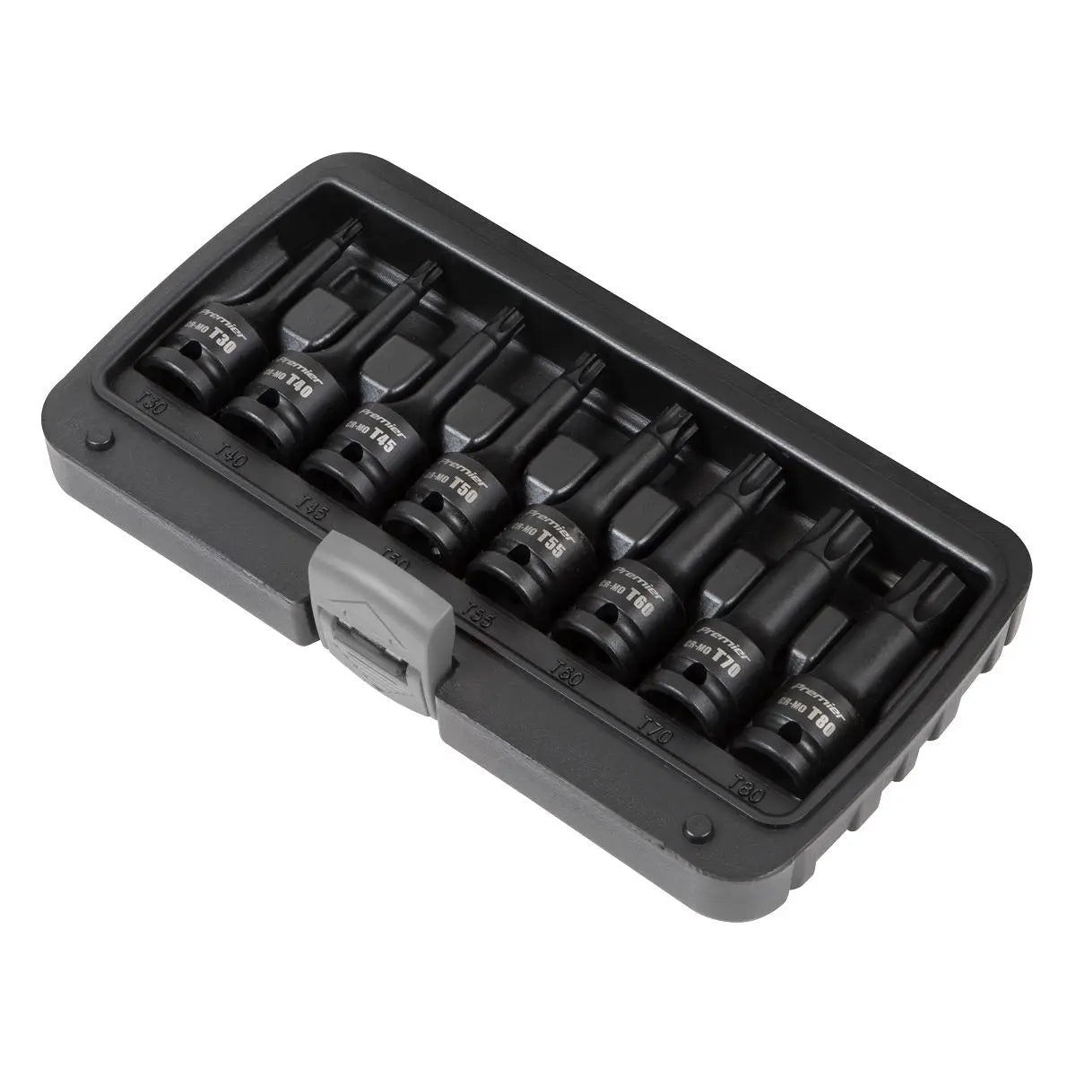 Sealey Premier Impact TRX-Star* Socket Bit Set 8pc 1/2"Sq Drive 