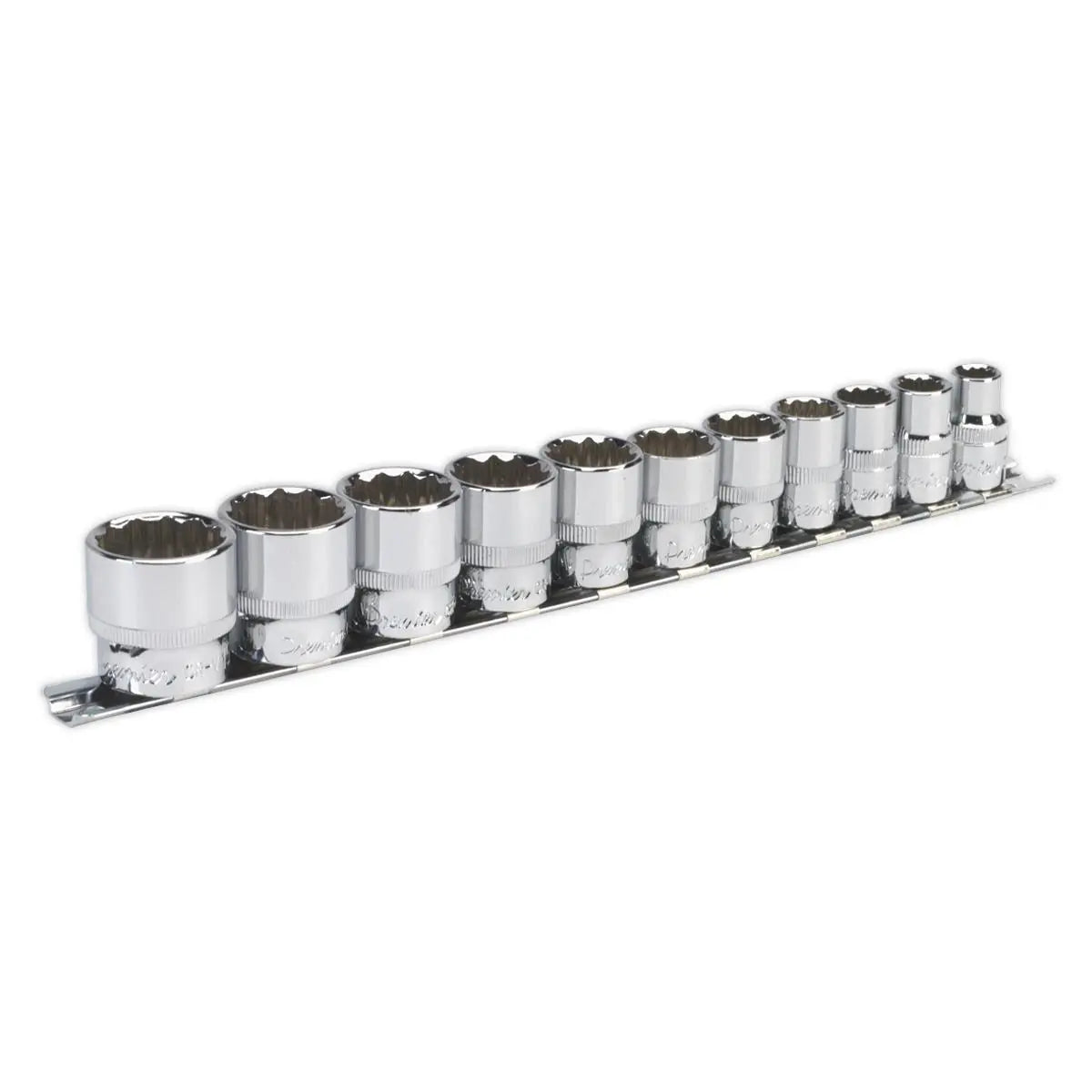 Sealey Premier Imperial Socket Set 3/8"Sq Drive 12-point 11pc 