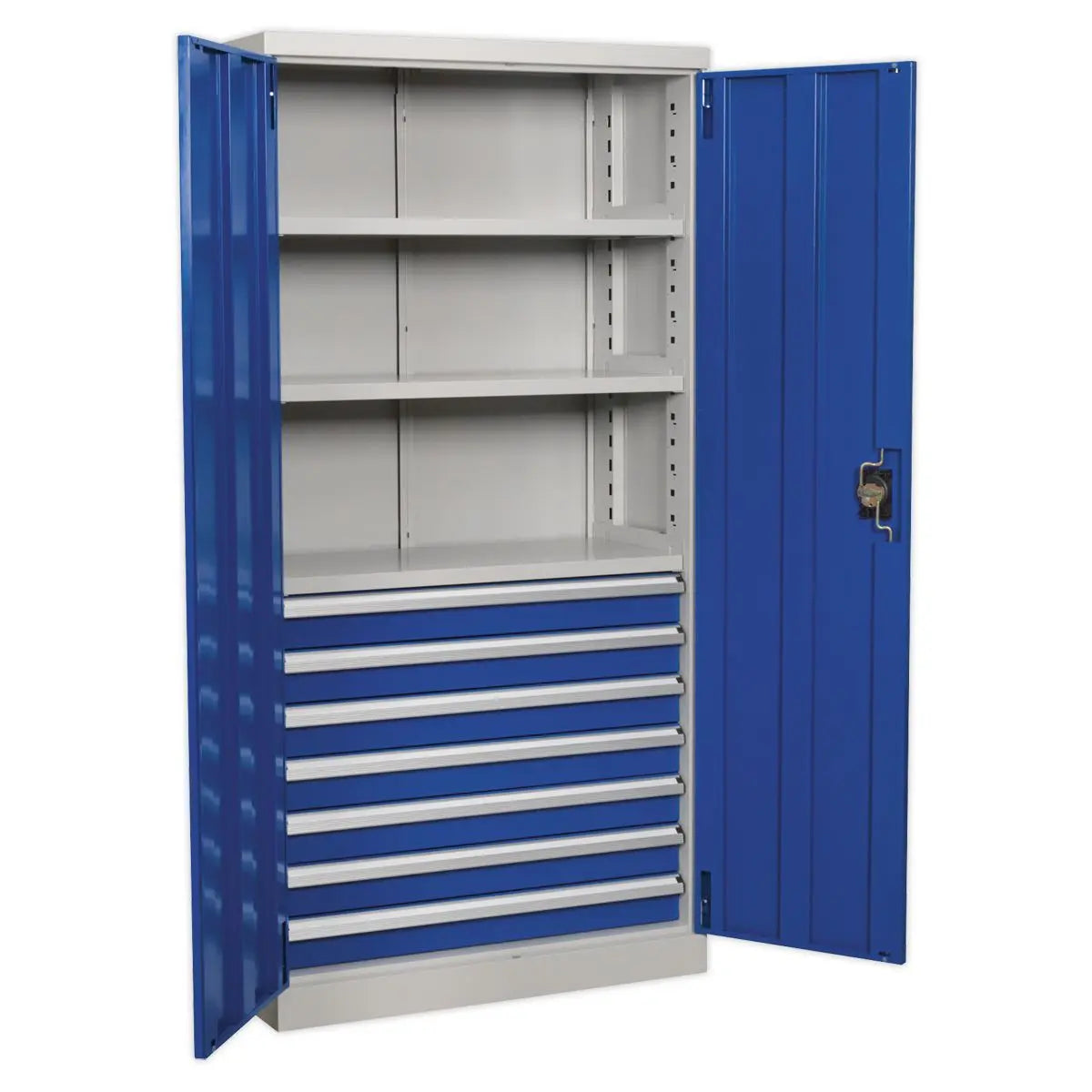 Sealey Premier Industrial Industrial Cabinet 7 Drawer 3 Shelf 1800mm 