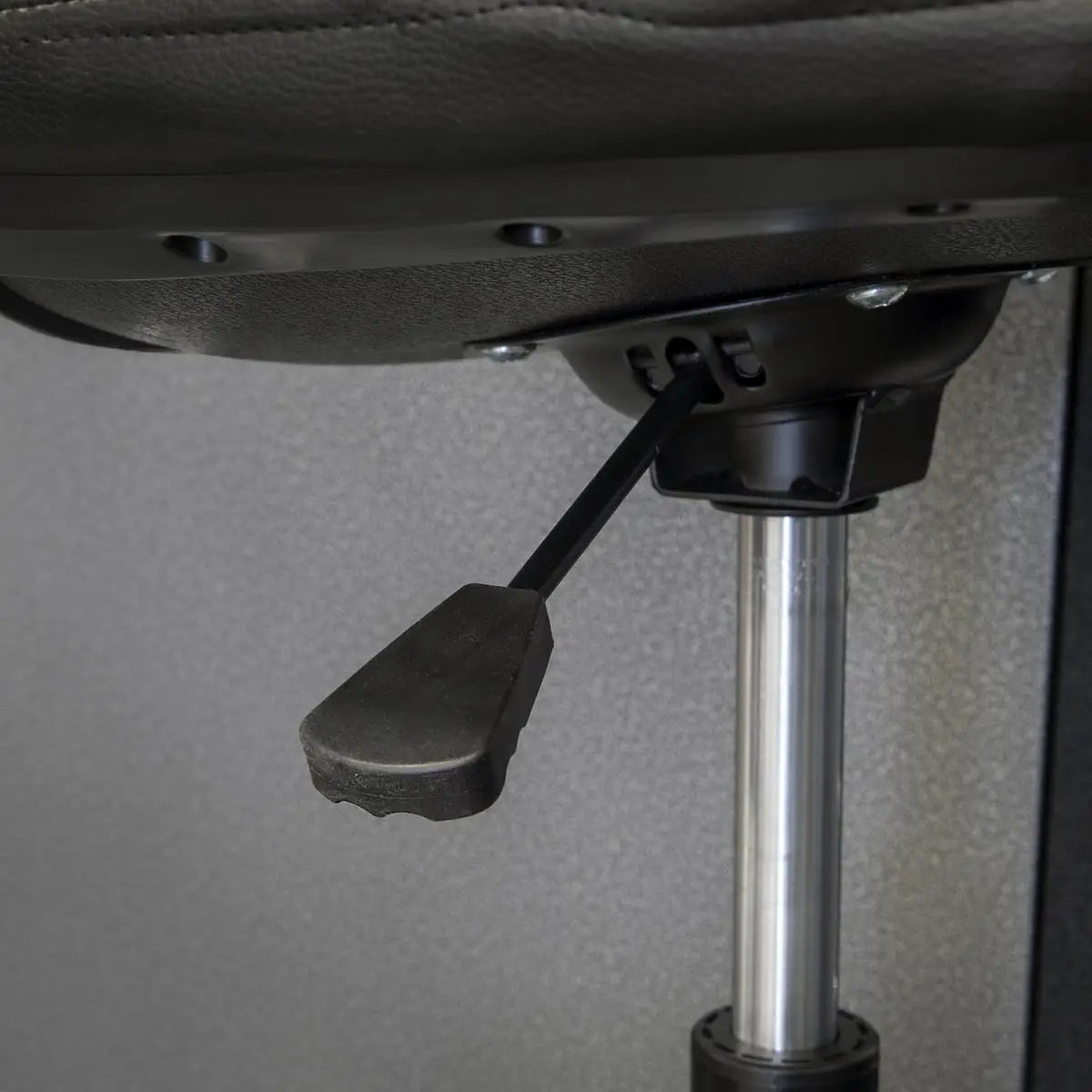 Sealey Premier Industrial Premier Industrial Pneumatic Workshop Stool with Adjustable Height Swivel Seat & Back Rest  White Rose Tools