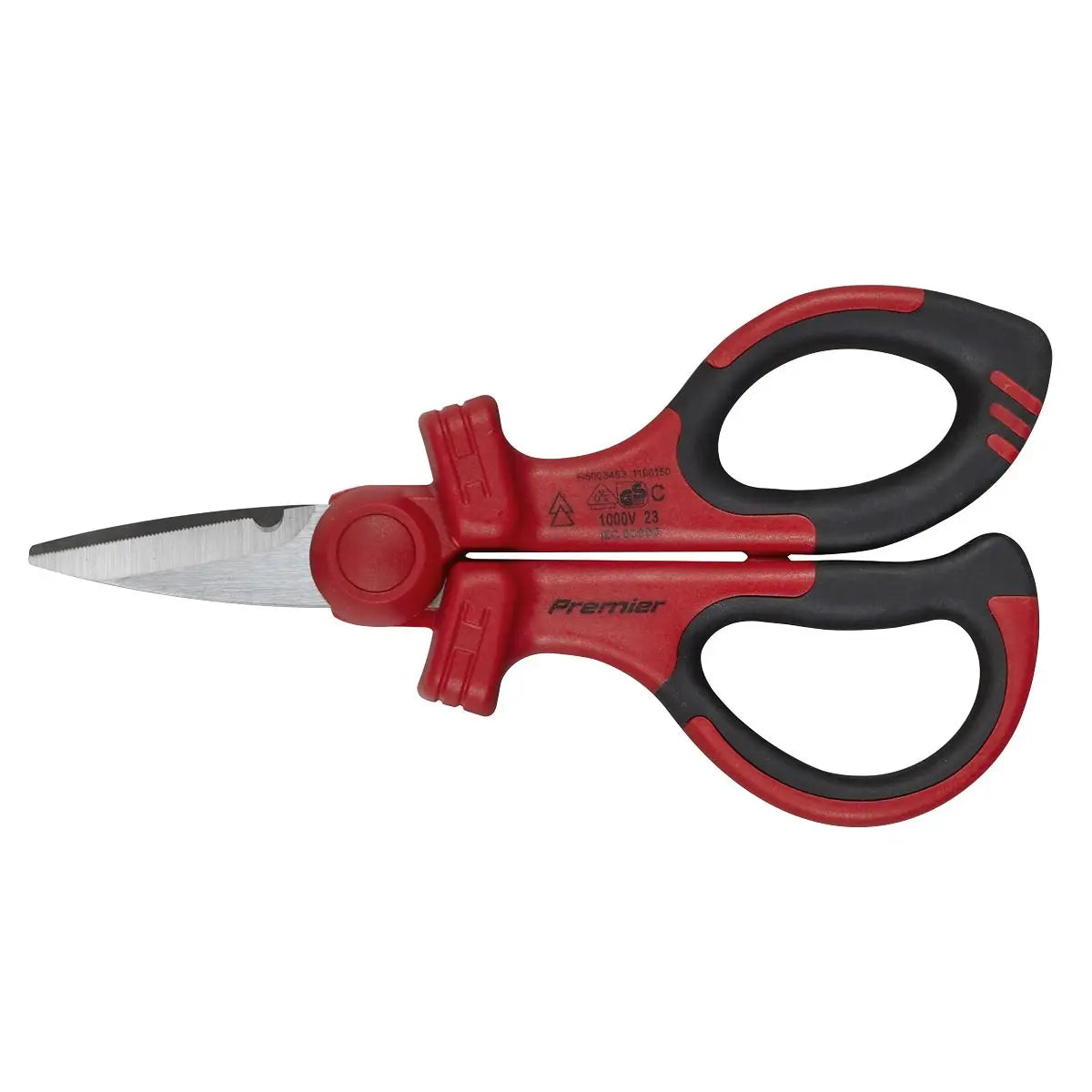 Sealey Premier Insulated Scissors - VDE Approved  White Rose Tools