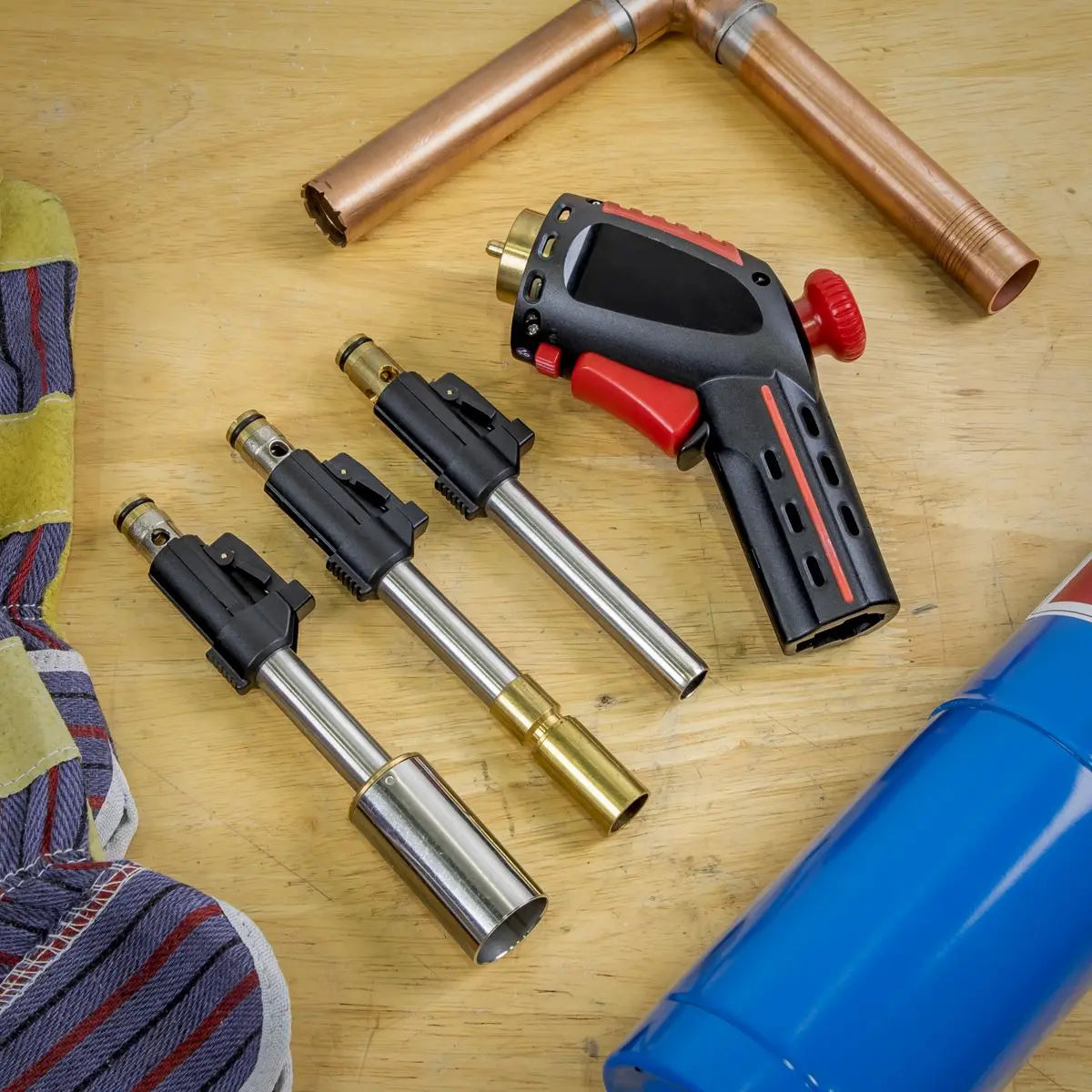 Sealey Premier Interchangeable Propane Torch Set 3-In-1  White Rose Tools