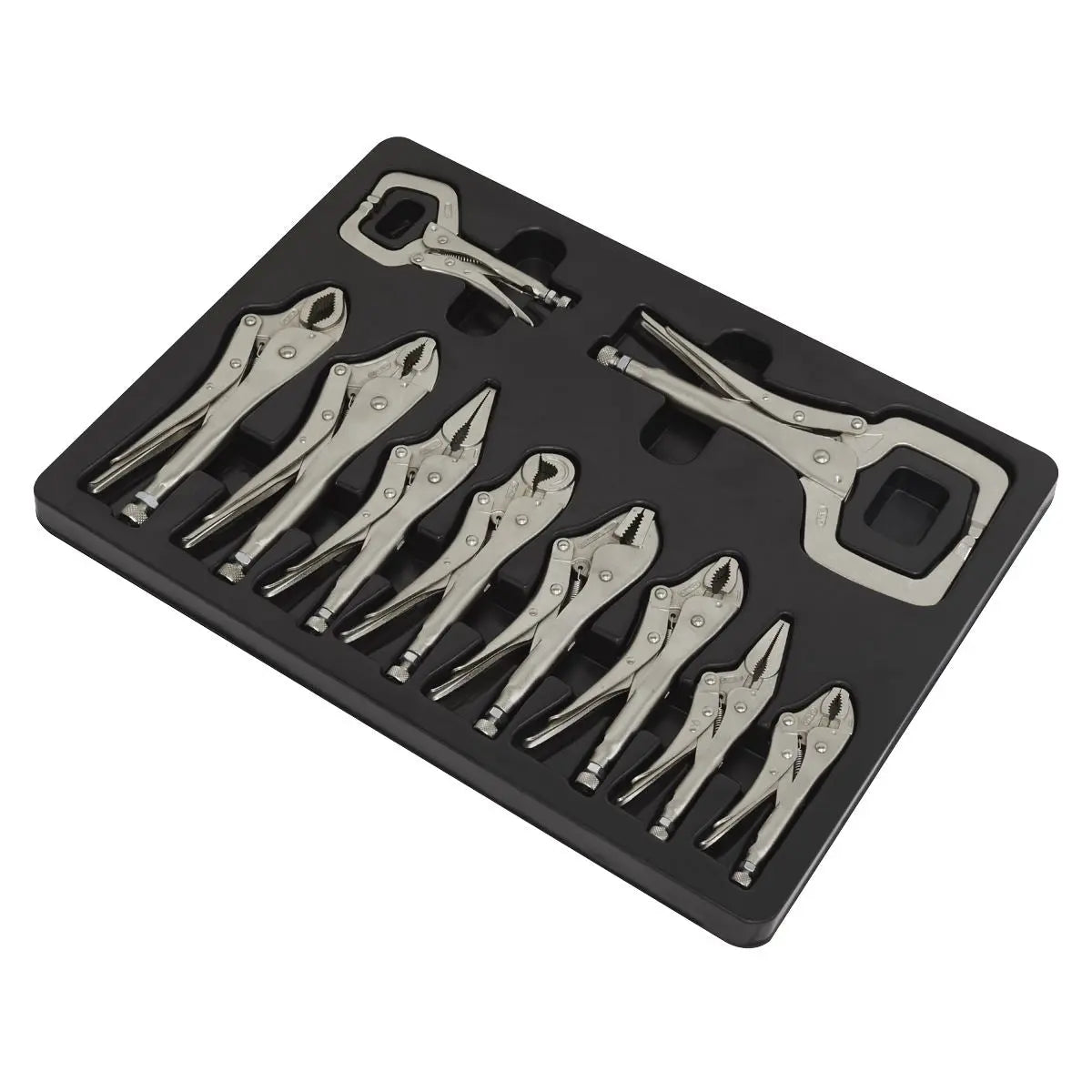 Sealey Premier Locking Pliers Set 10 Piece in Tray 