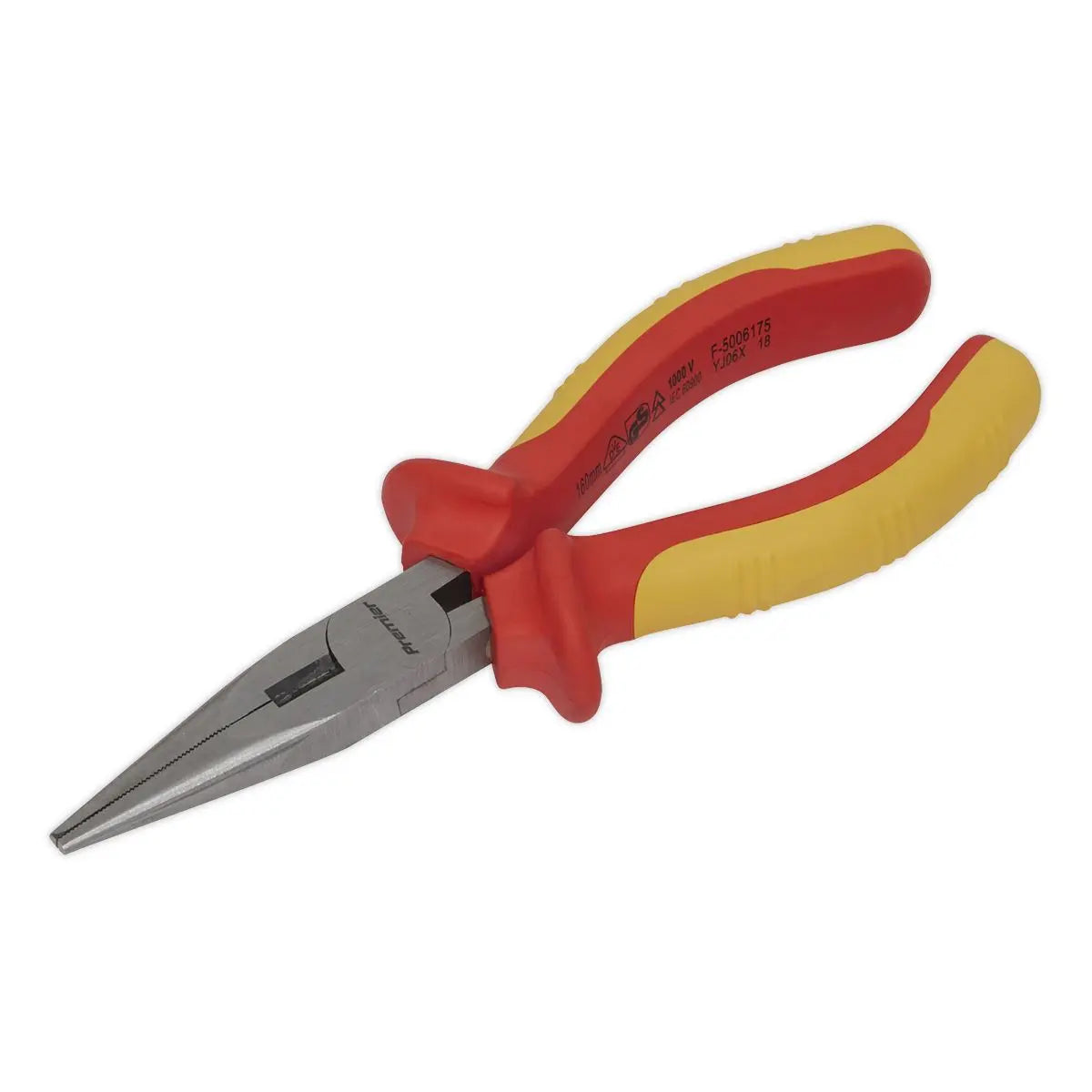 Sealey Premier Long Nose Pliers 160mm VDE Approved 