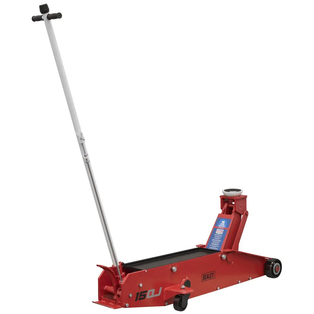 Sealey Premier Long Reach Trolley Jack 15 Tonne  White Rose Tools